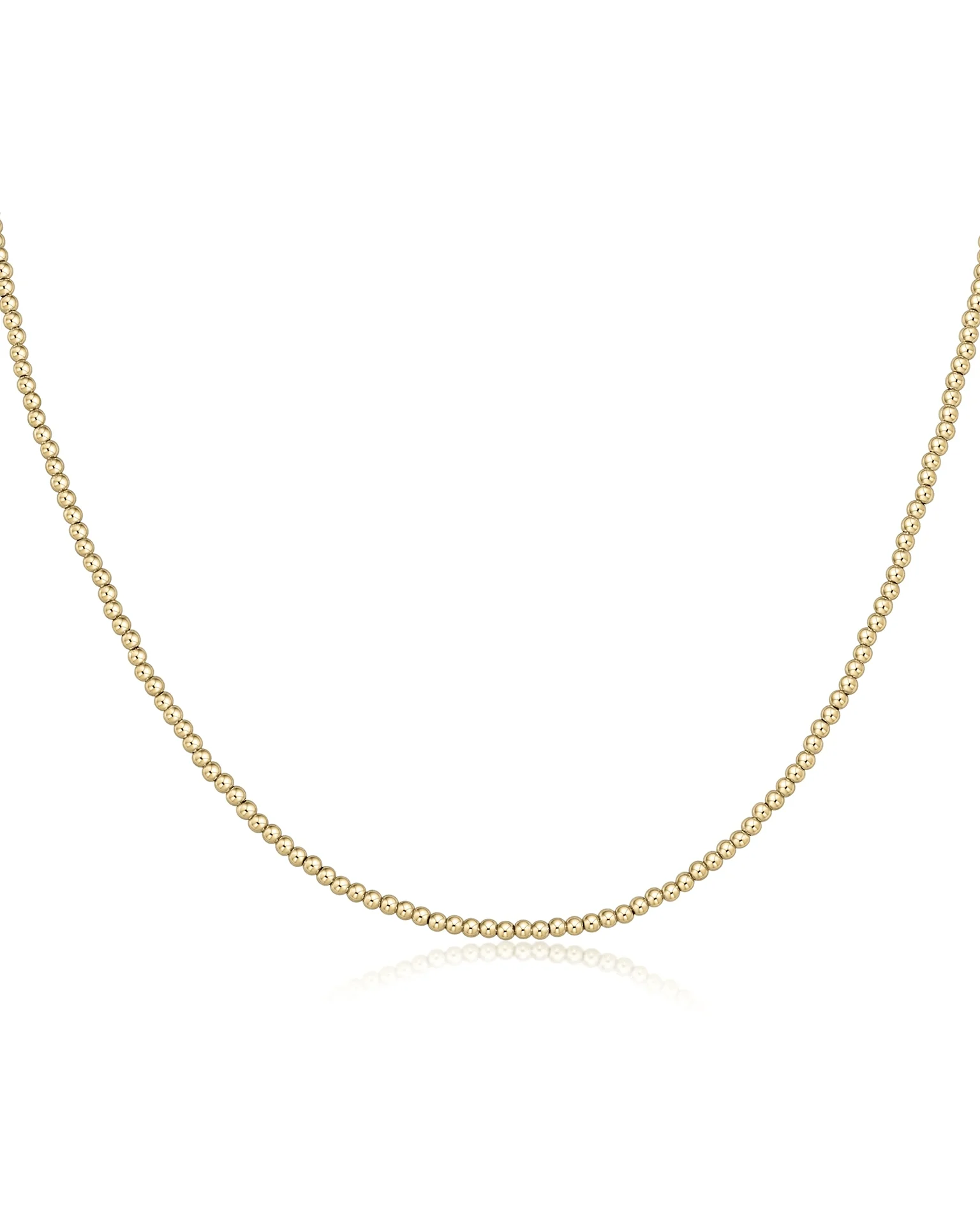 17" Choker Classic Gold 2.5mm Bead