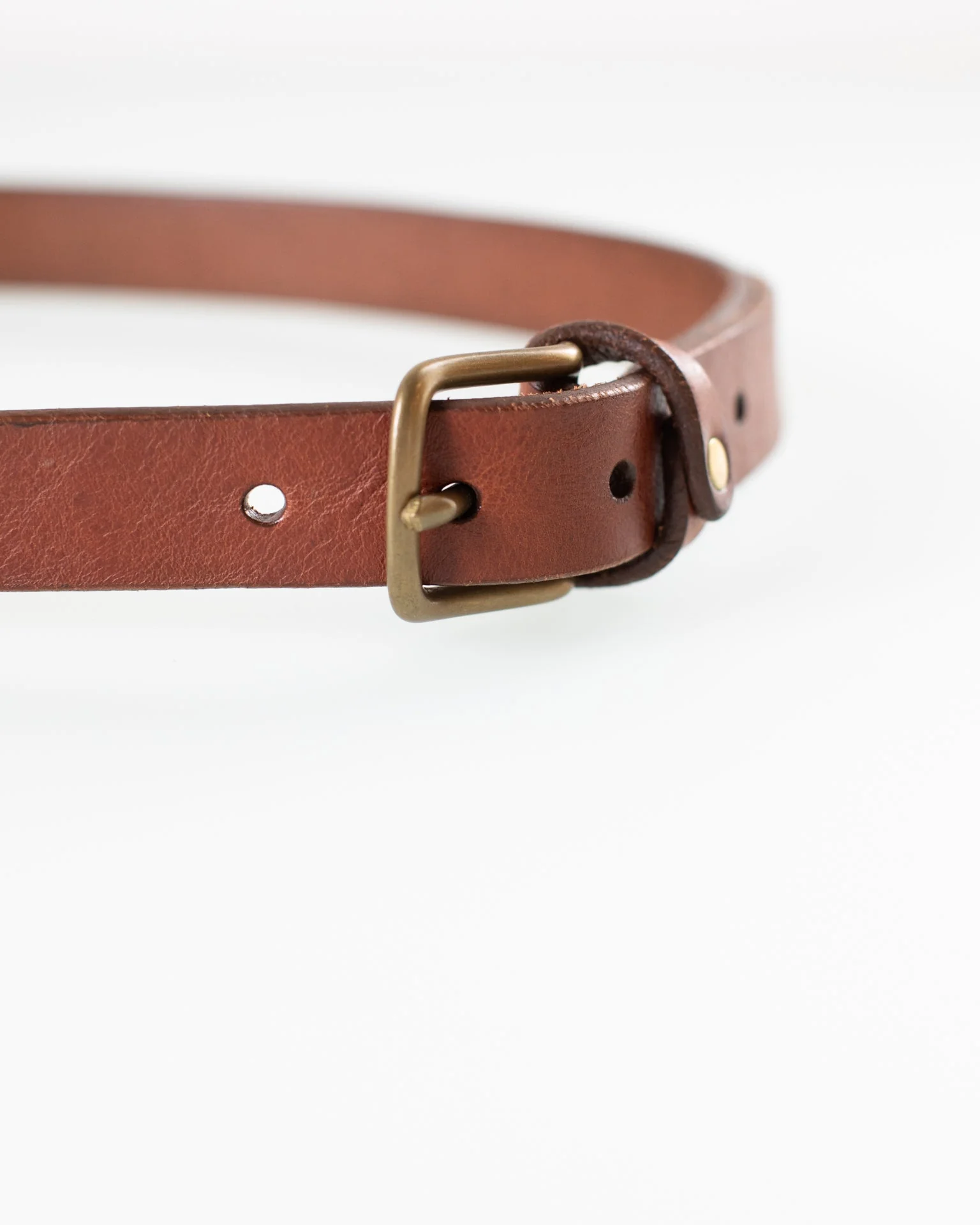1 inch Mon Senor Belt in Bark w/ Brass - Image 5