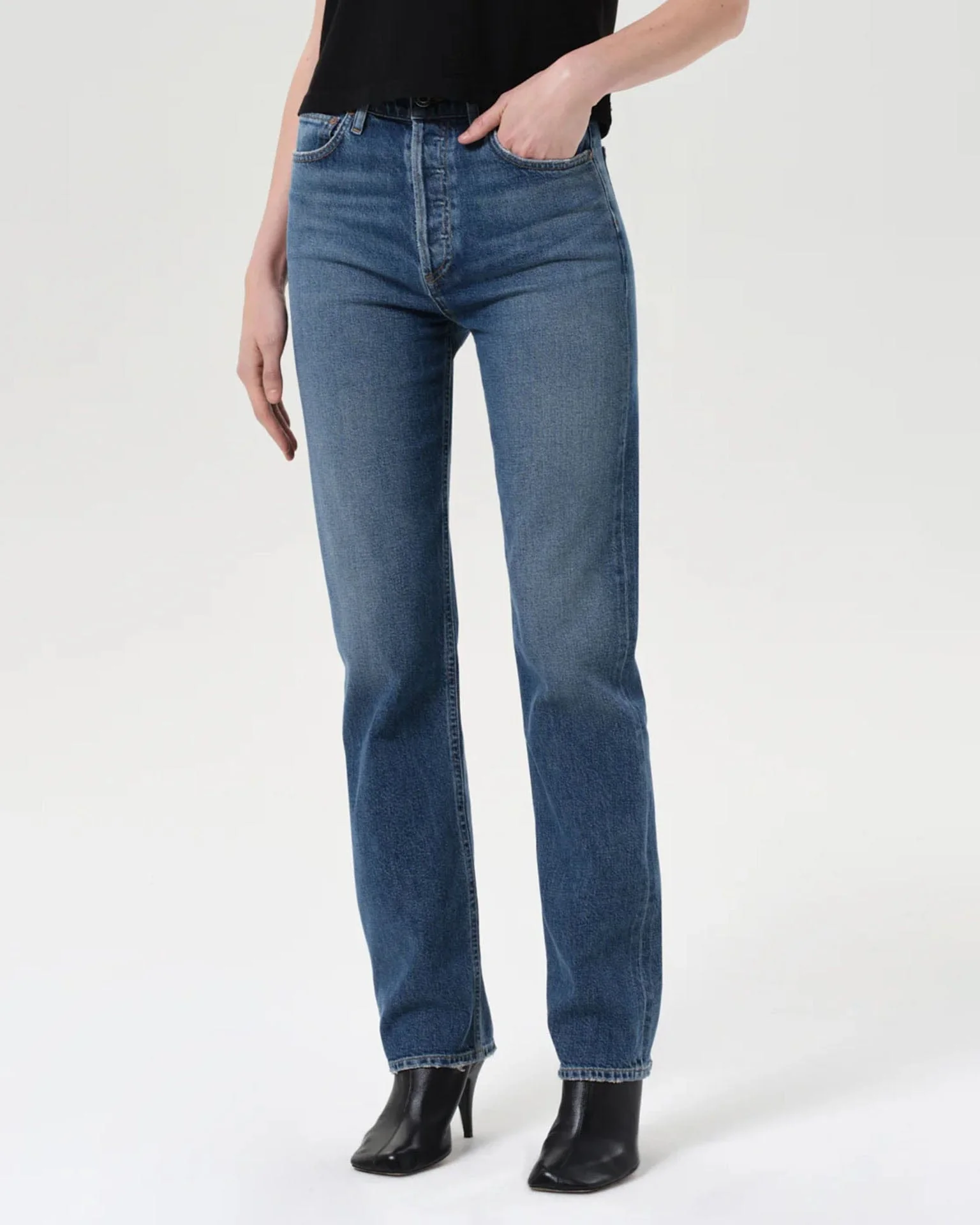 90s Pinch Waist Long in Overcast - Image 2