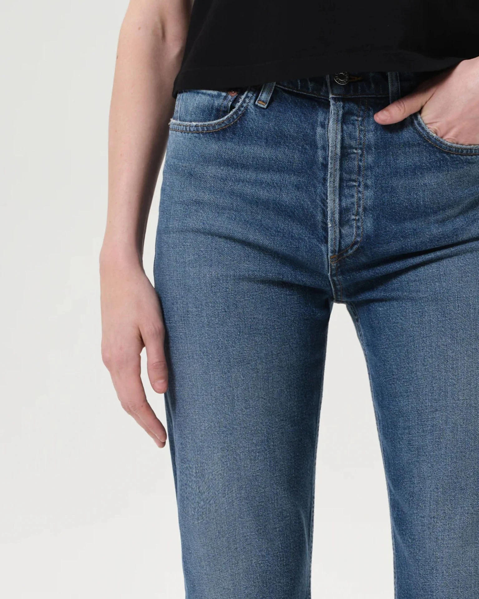 90s Pinch Waist Long in Overcast - Image 3