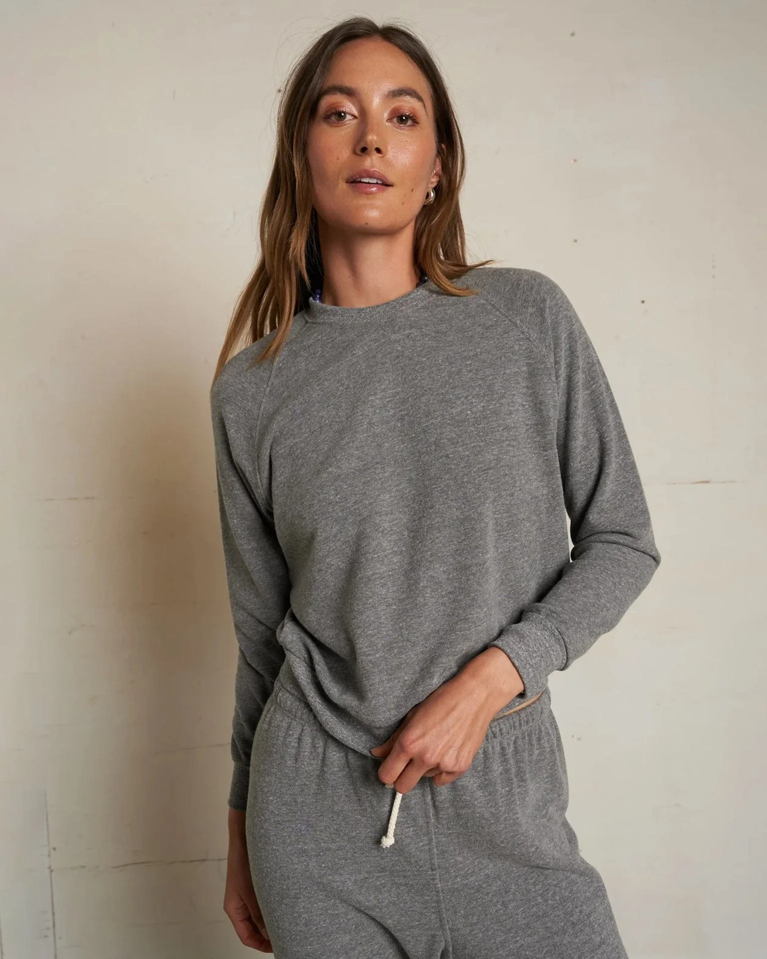 Alexi French Terry Sweatshirt in Dark Heather Grey - Image 2