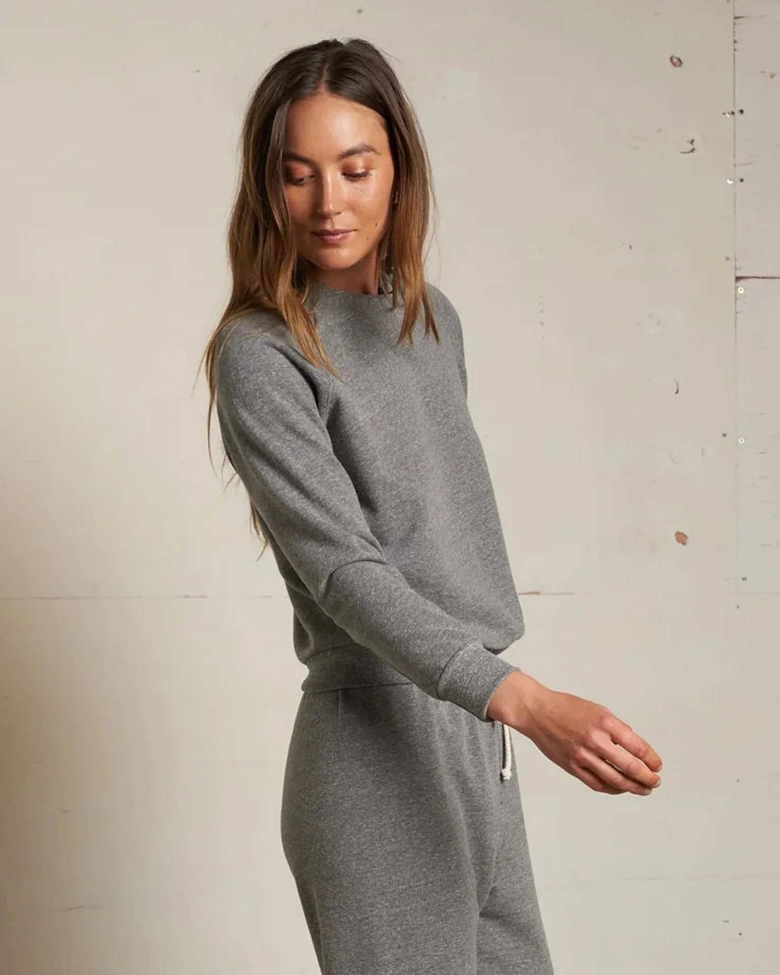 Alexi French Terry Sweatshirt in Dark Heather Grey - Image 3