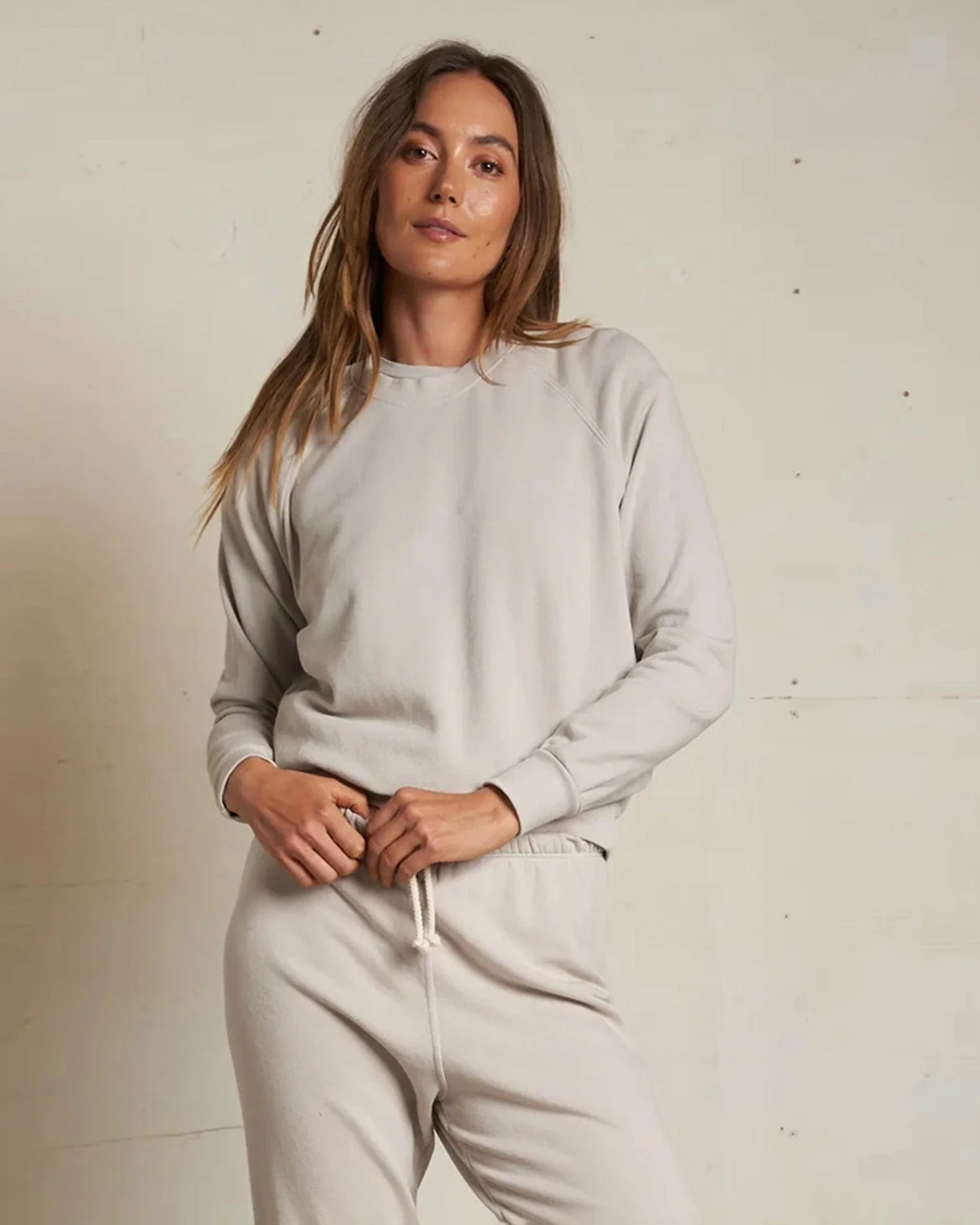 Alexi French Terry Sweatshirt in Silver