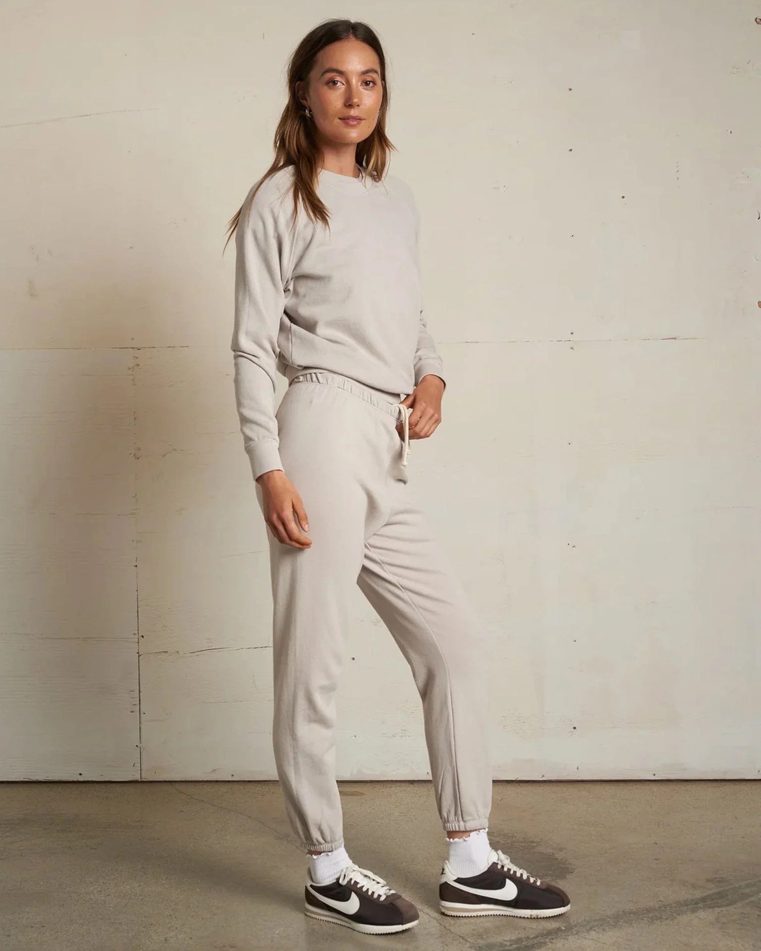 Alexi French Terry Sweatshirt in Silver - Image 3