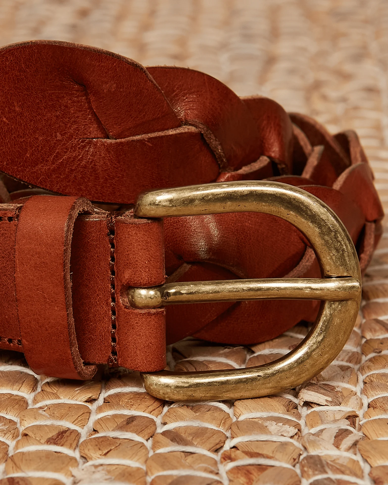 Arthur Leather Belt in Brown - Image 2