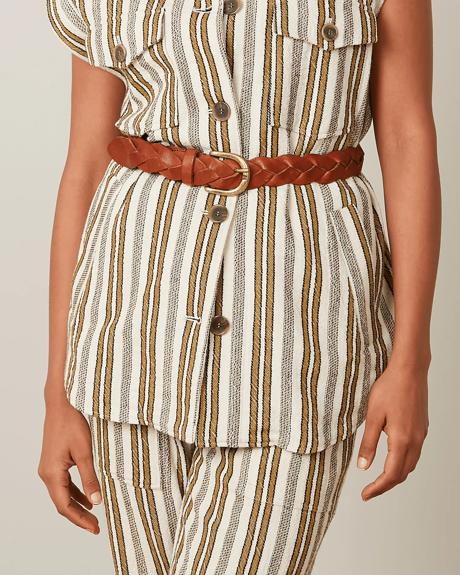 Arthur Leather Belt in Brown - Image 3