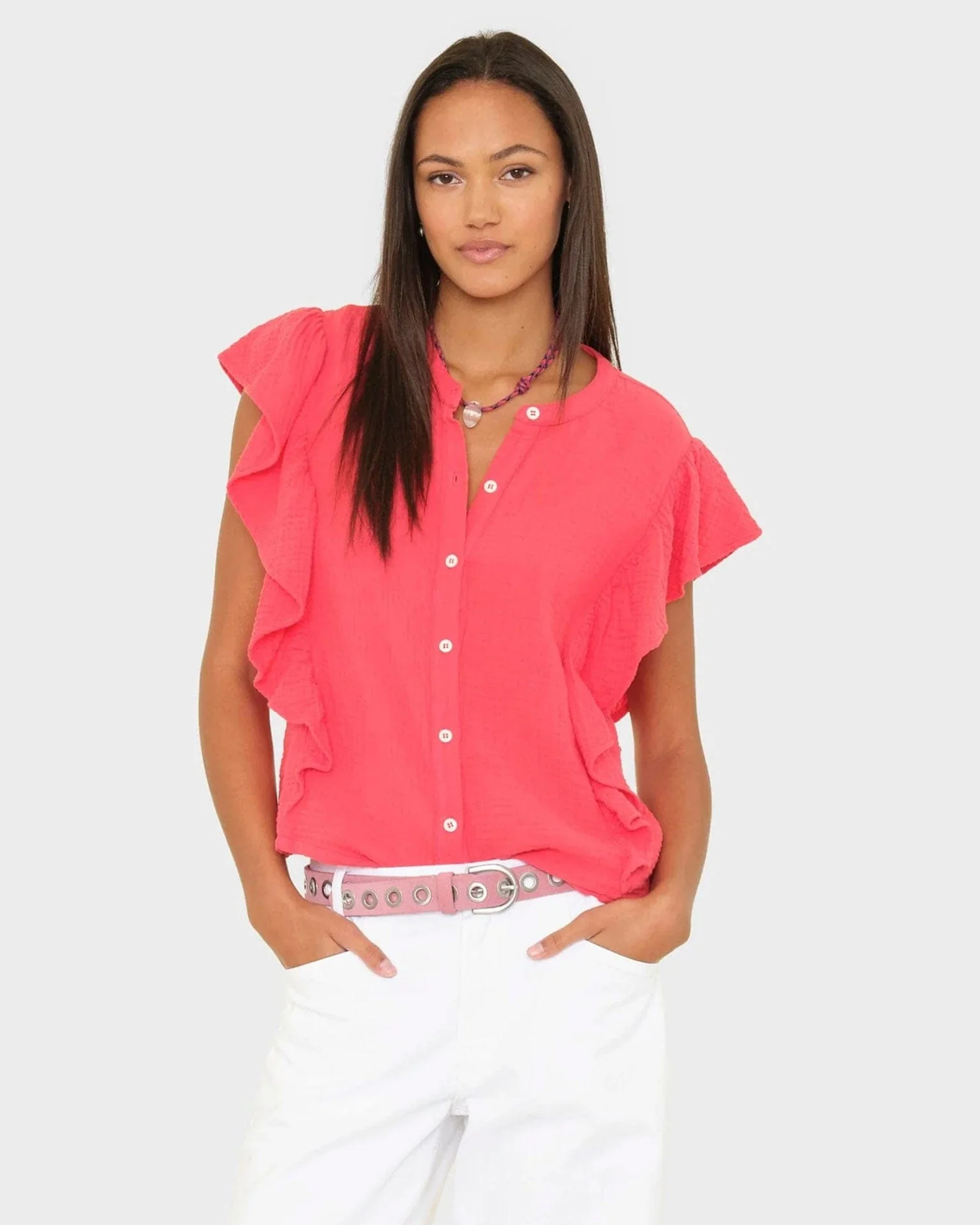 Ashlyn Top in Red Reef