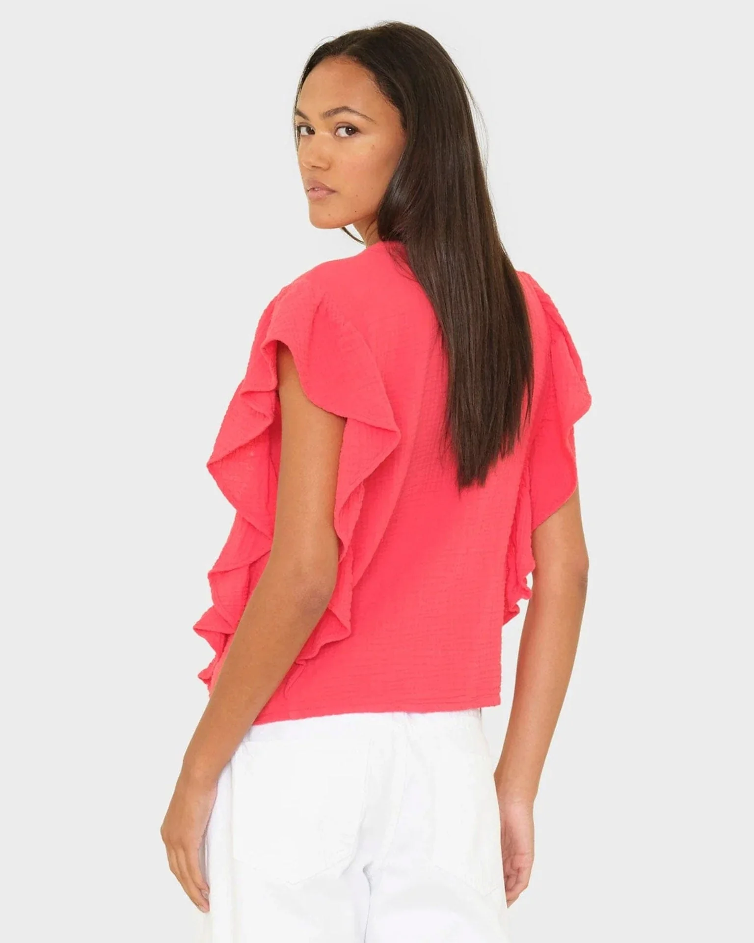 Ashlyn Top in Red Reef - Image 2