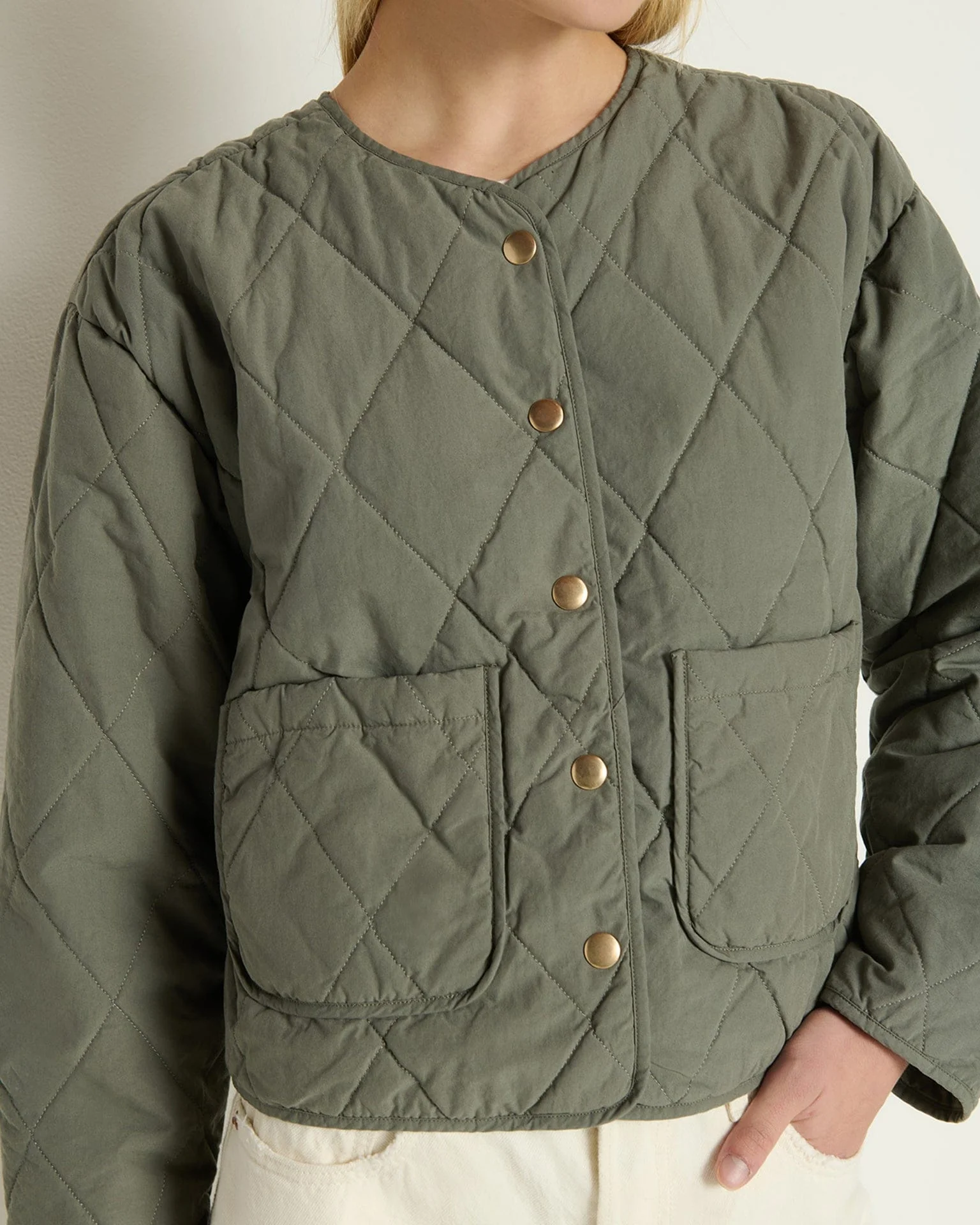 Aspen Quilted Jacket in Castor Grey - Image 3