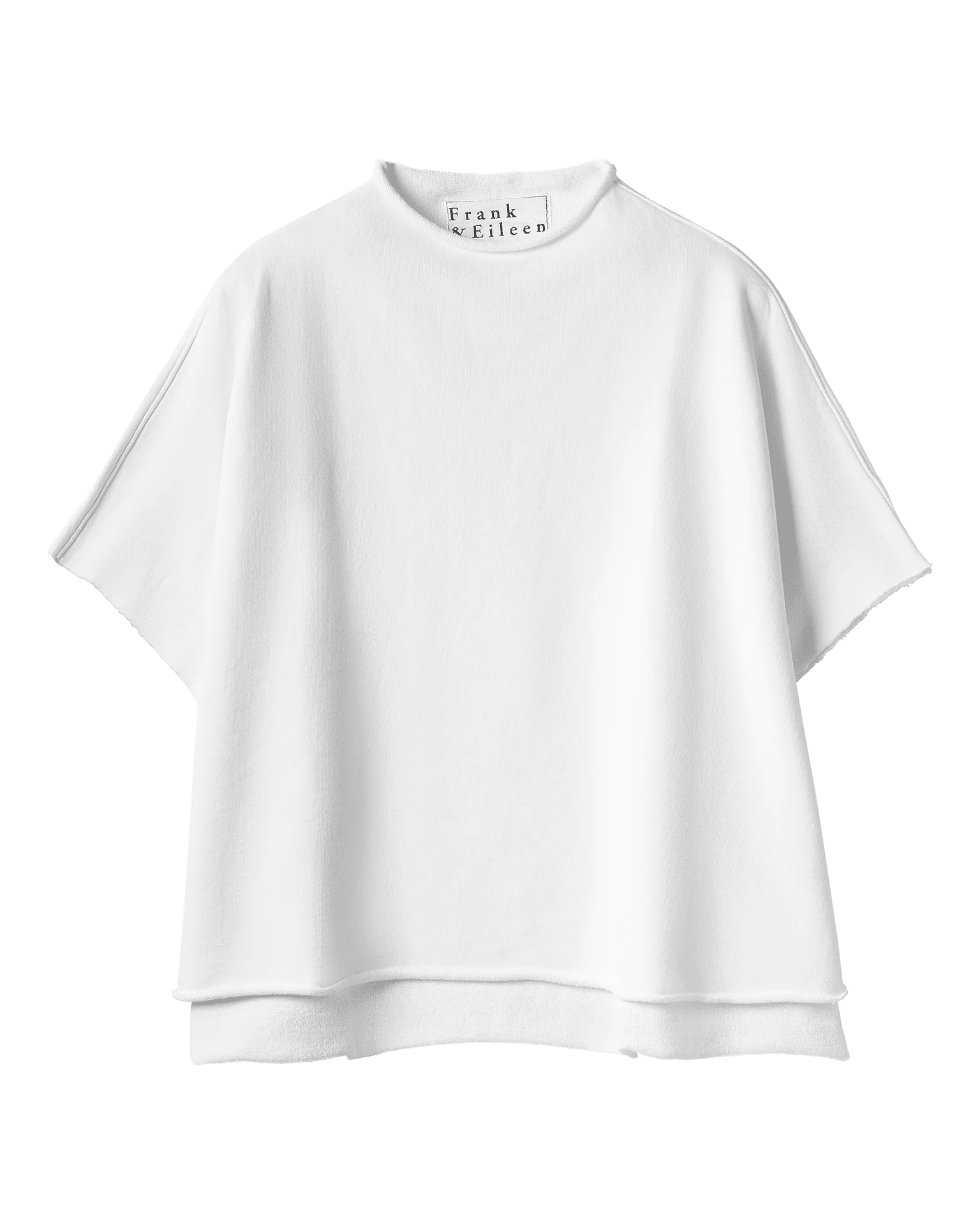 Audrey Funnel Neck Capelet in White - Image 4