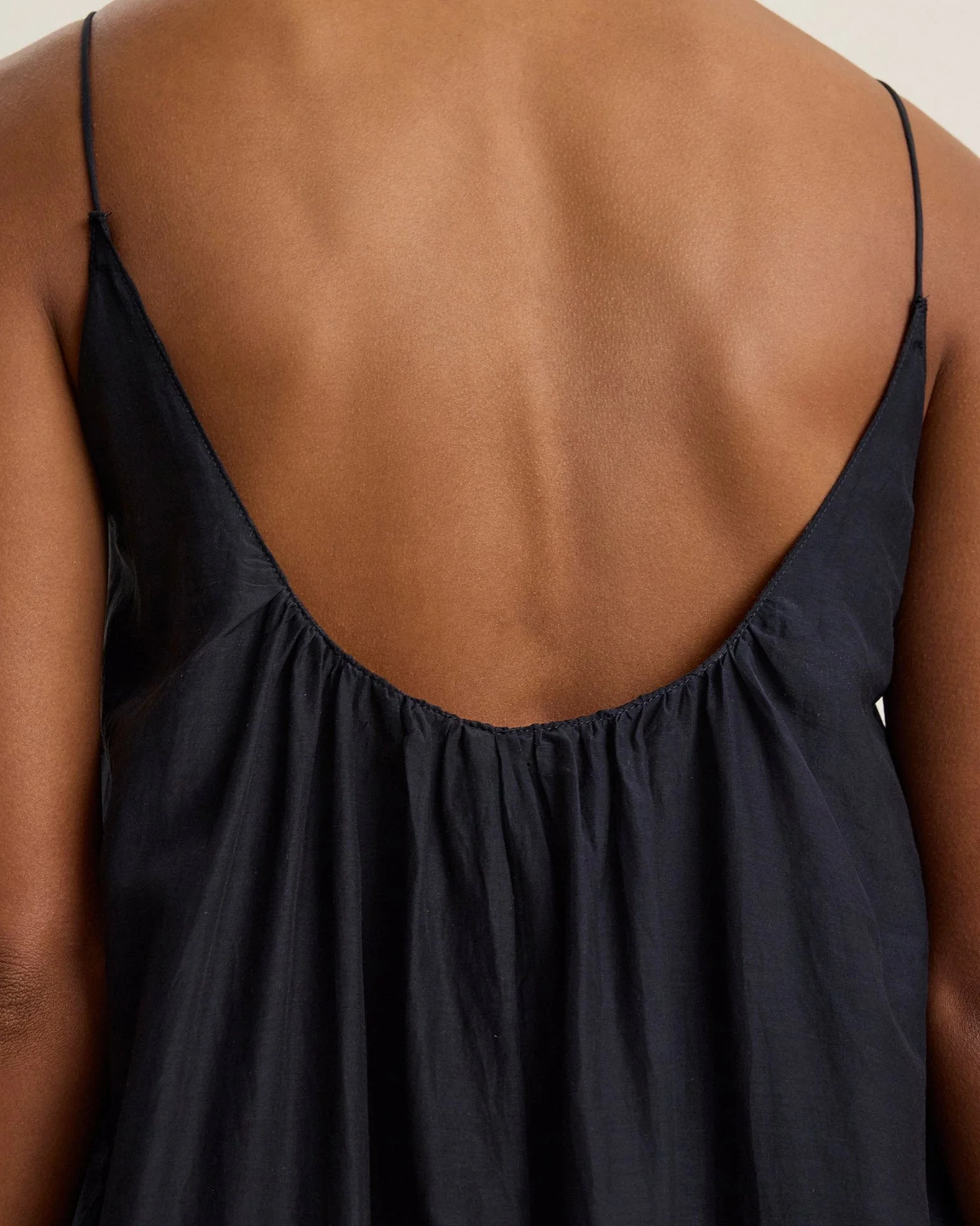Avery Long Cami Dress in Black - Image 6