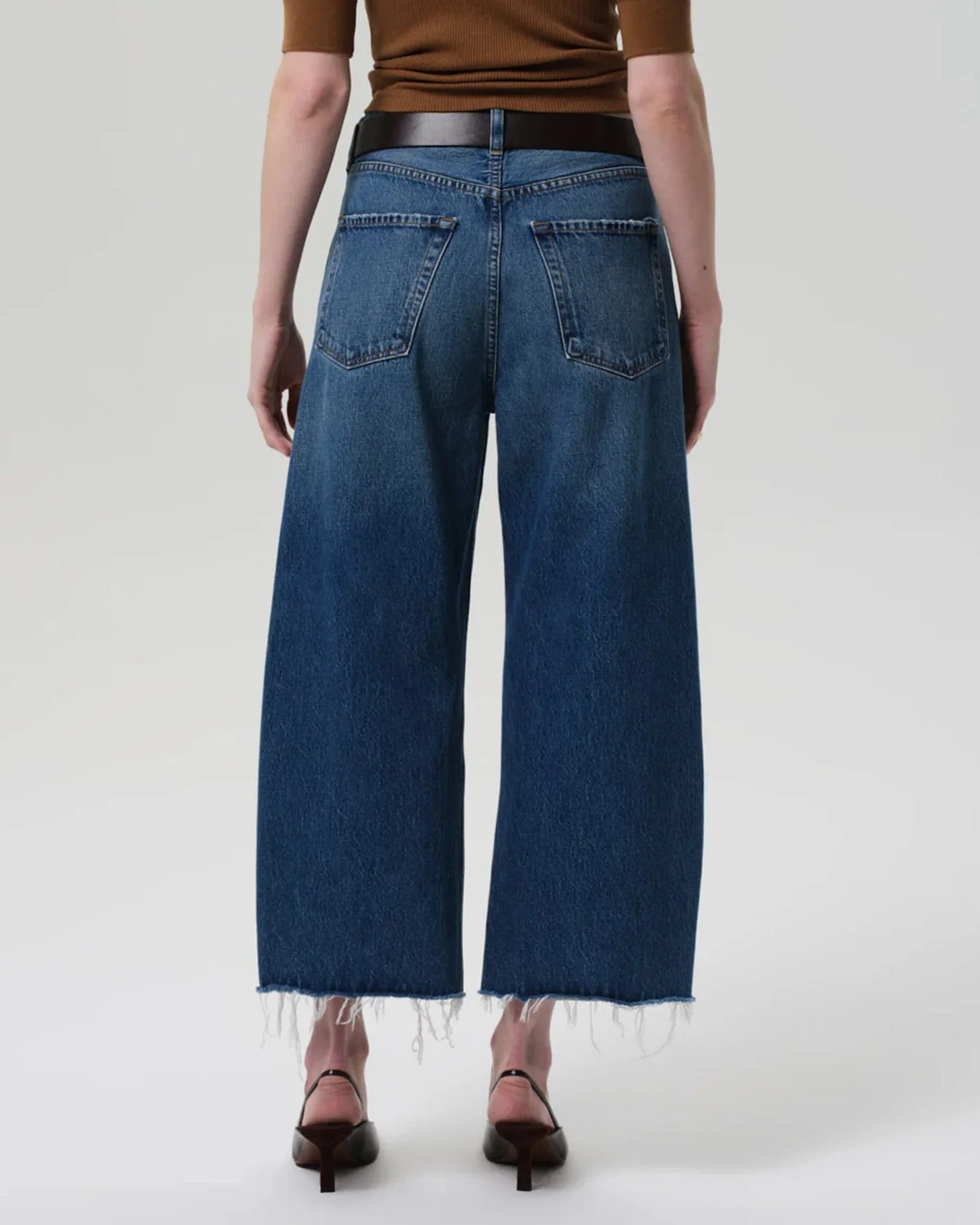 Ayla Raw Hem Crop in Chaya - Image 5