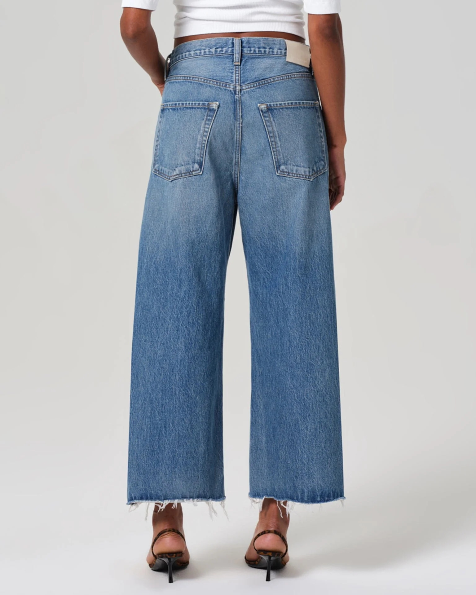 Ayla Raw Hem Crop in Solano - Image 5