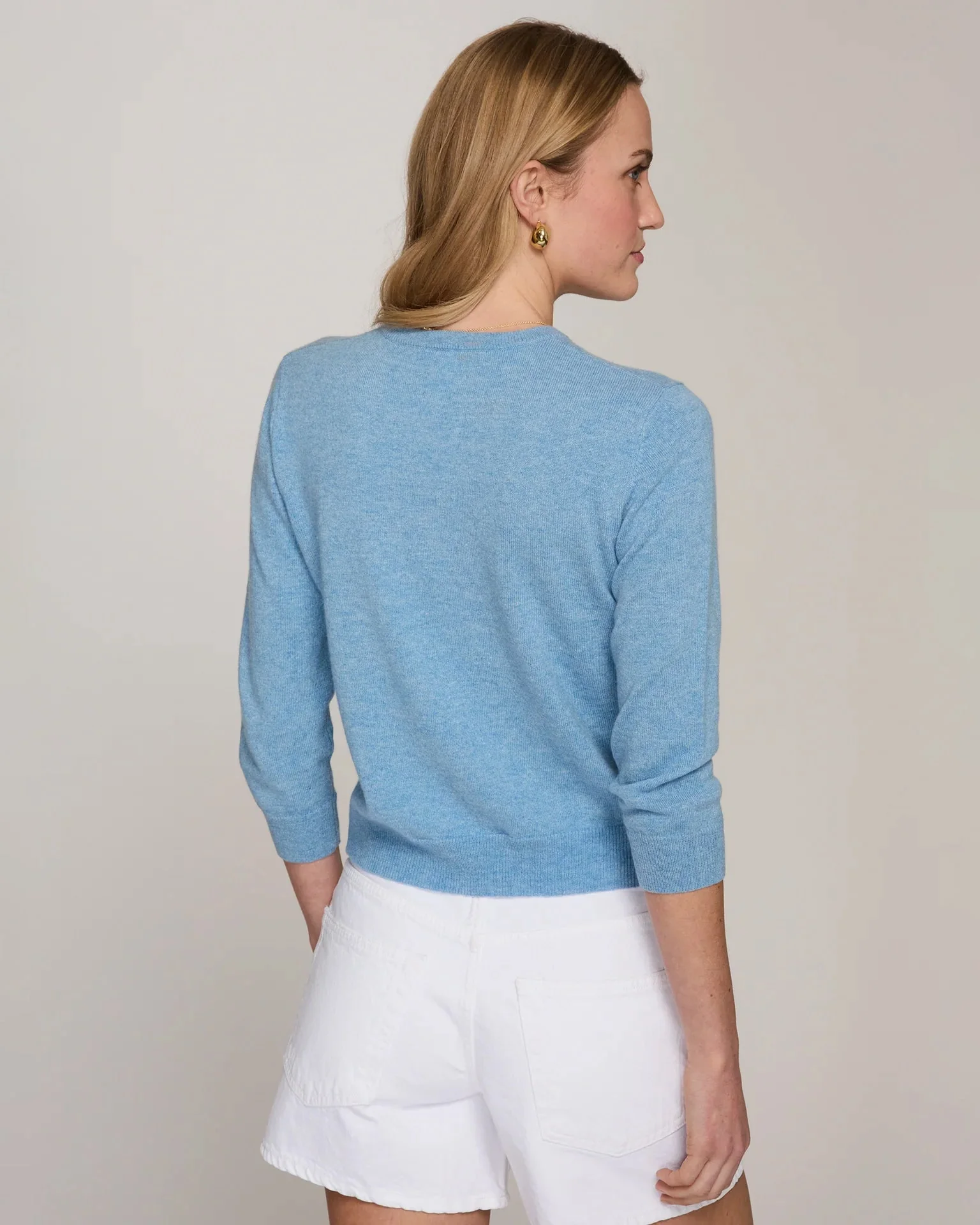 Baby Cardigan in Wedgewood - Image 3