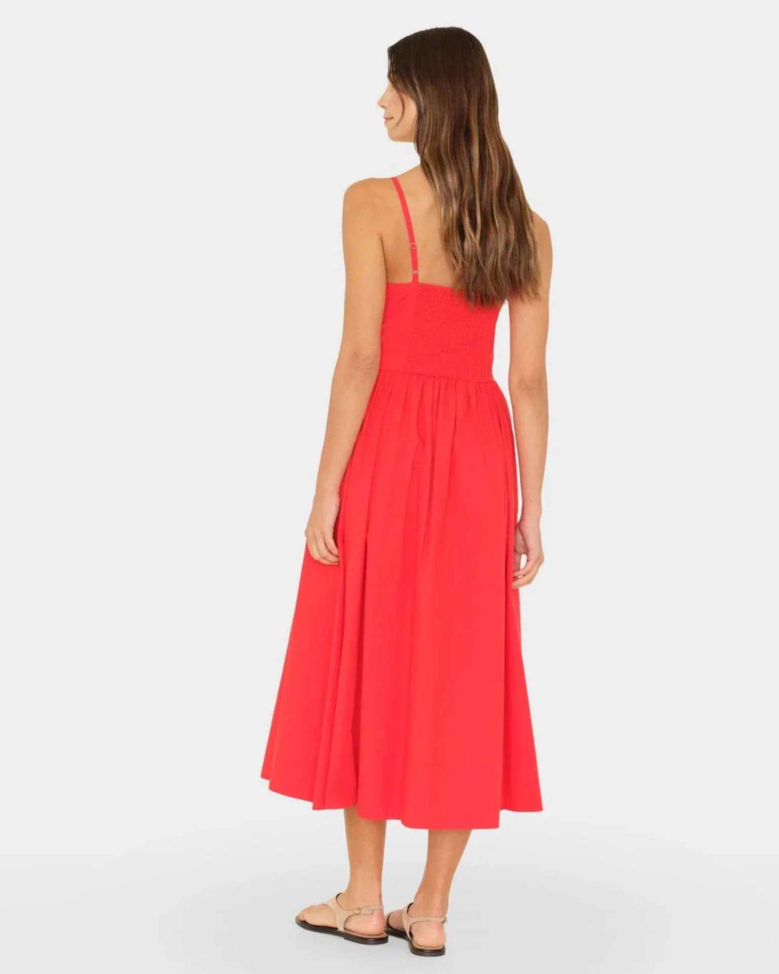 Bardot Dress in Red Flash - Image 2