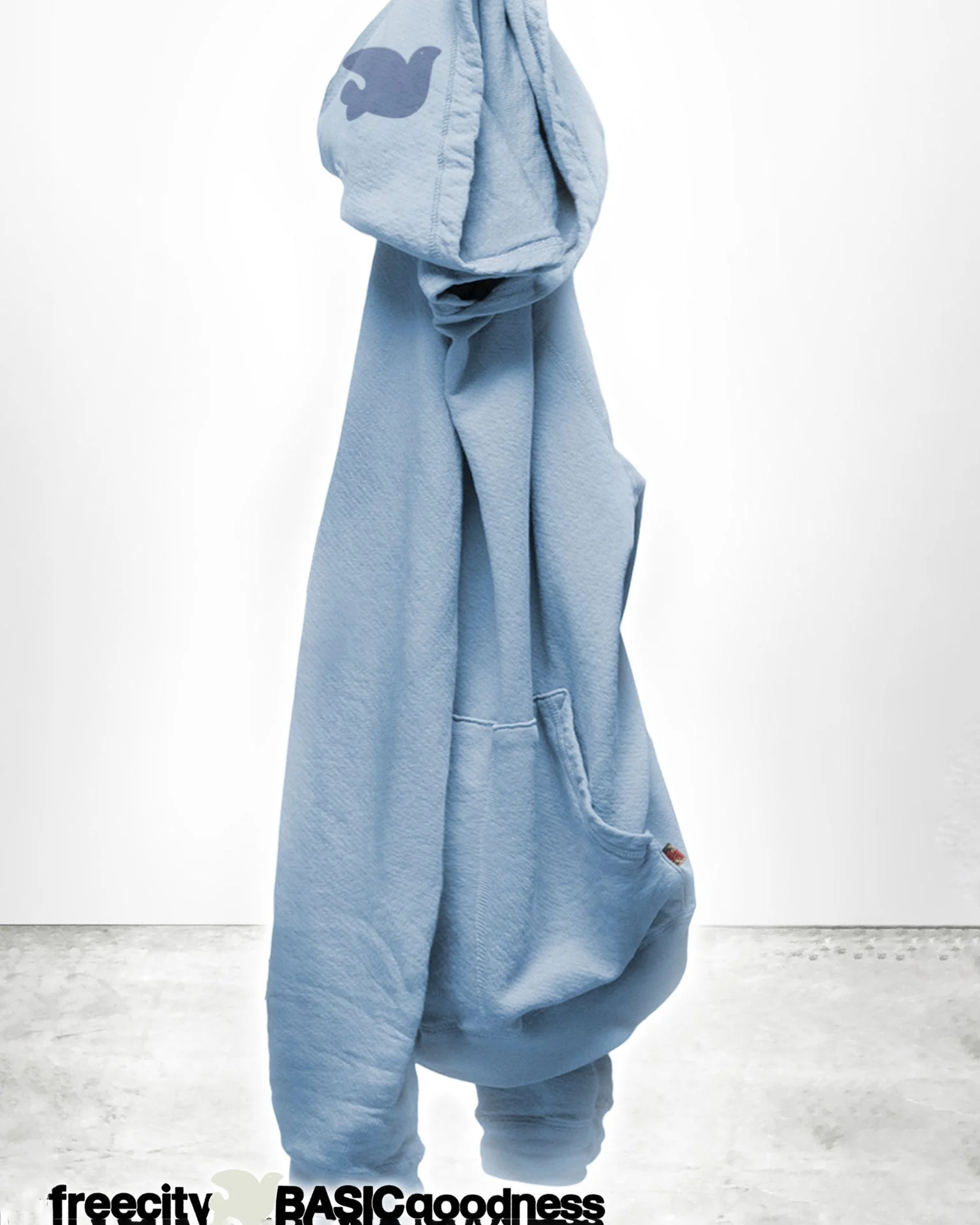 Basic Goodness LT Terry Fluff Hoodie in Bluefluffy Cloud