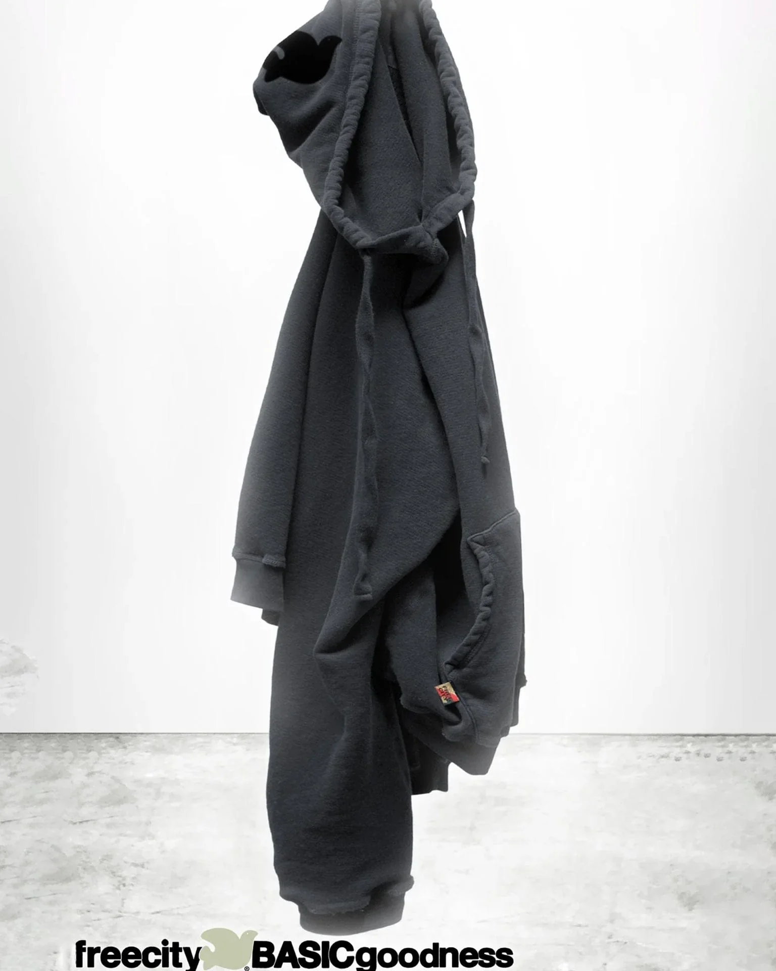 Basicgoodness Lt Terry Fluff Hoodie in Volcano