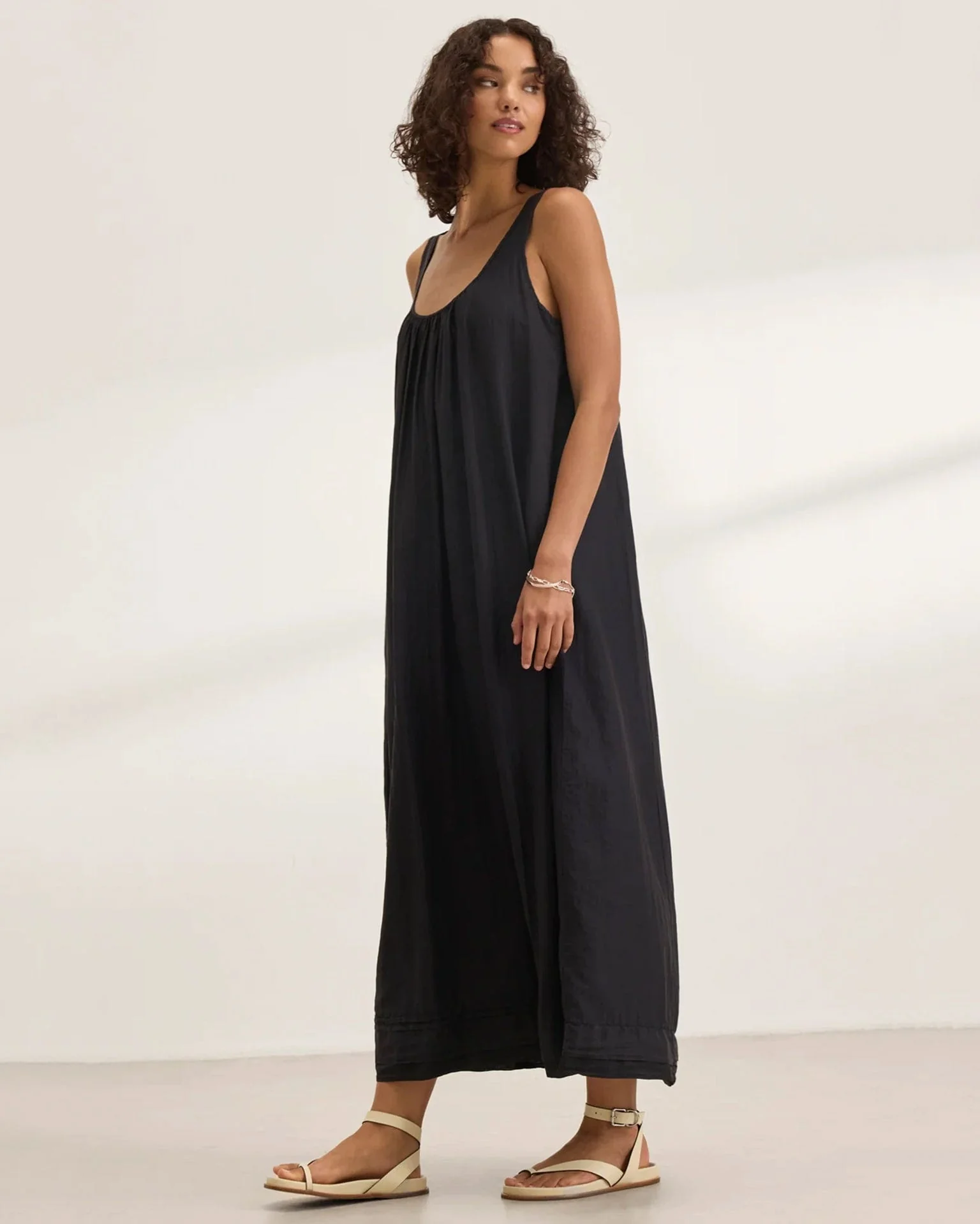Bayou Tank Maxi Dress in Black - Image 4