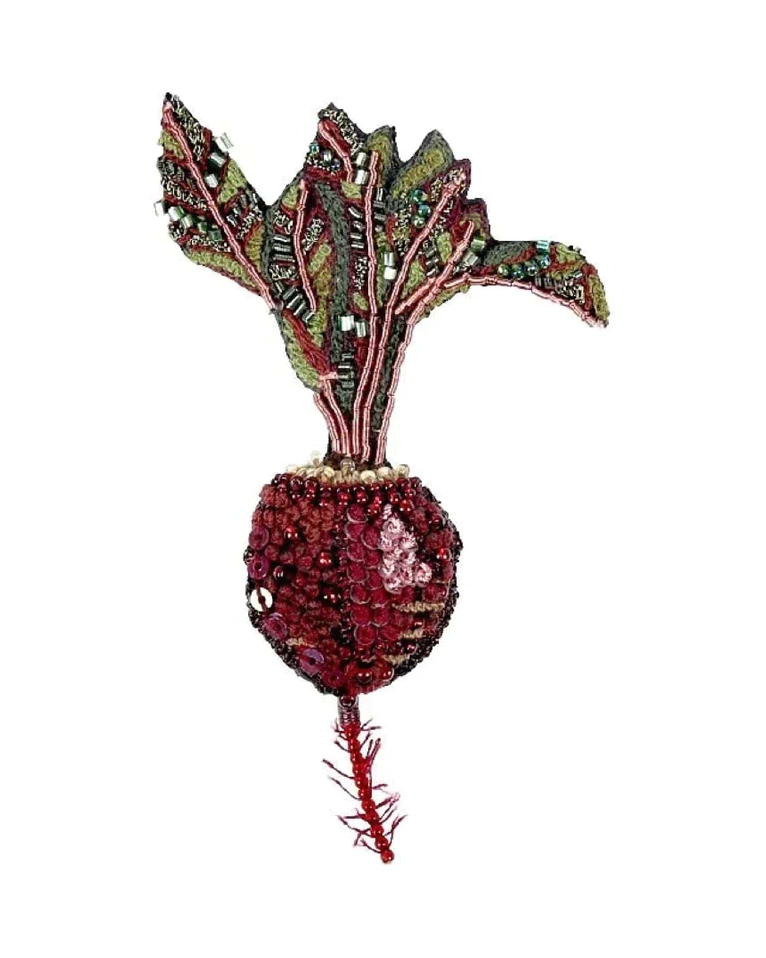 Beet Brooch Pin