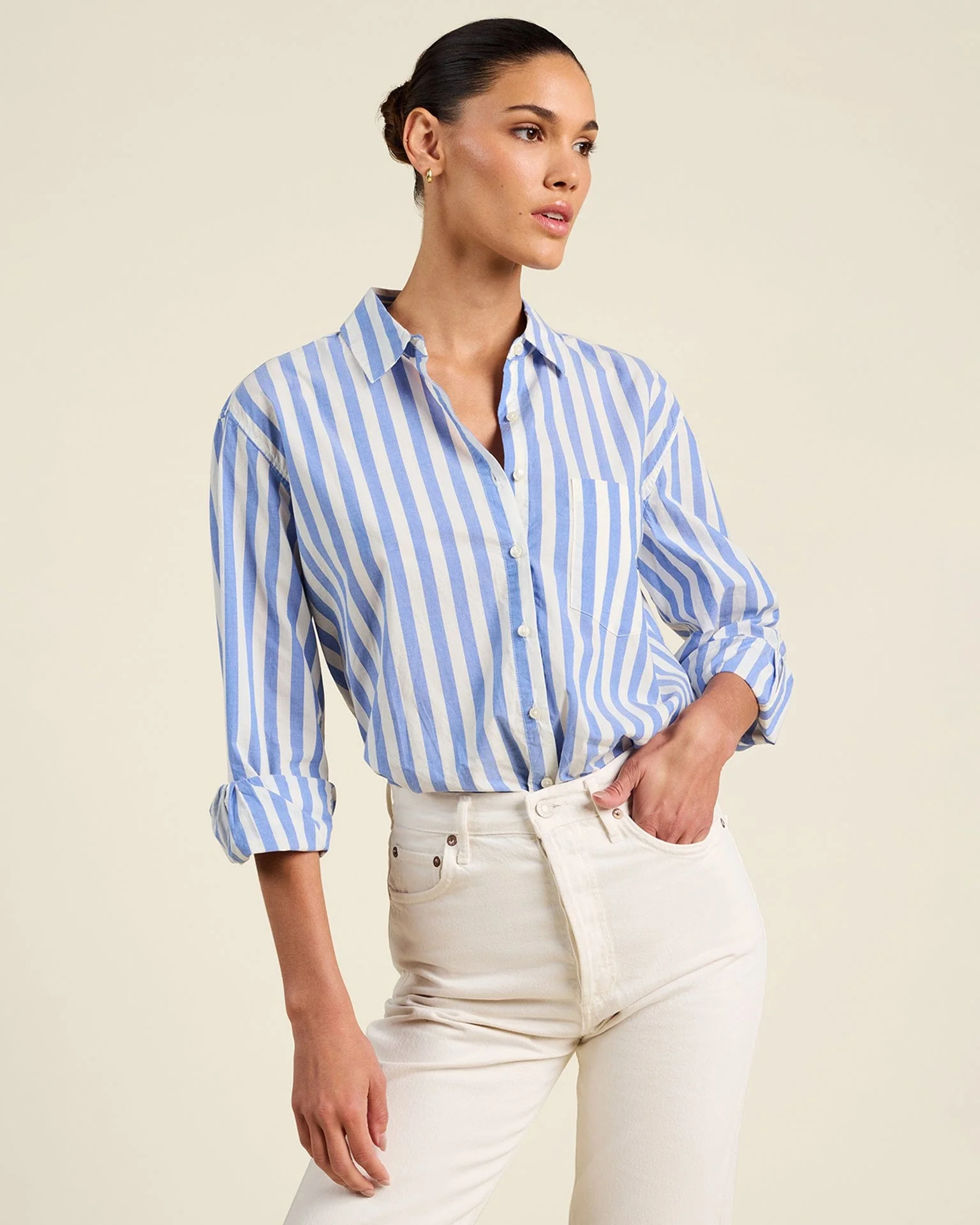 Blake Oversized in Shirt Volpi Lines