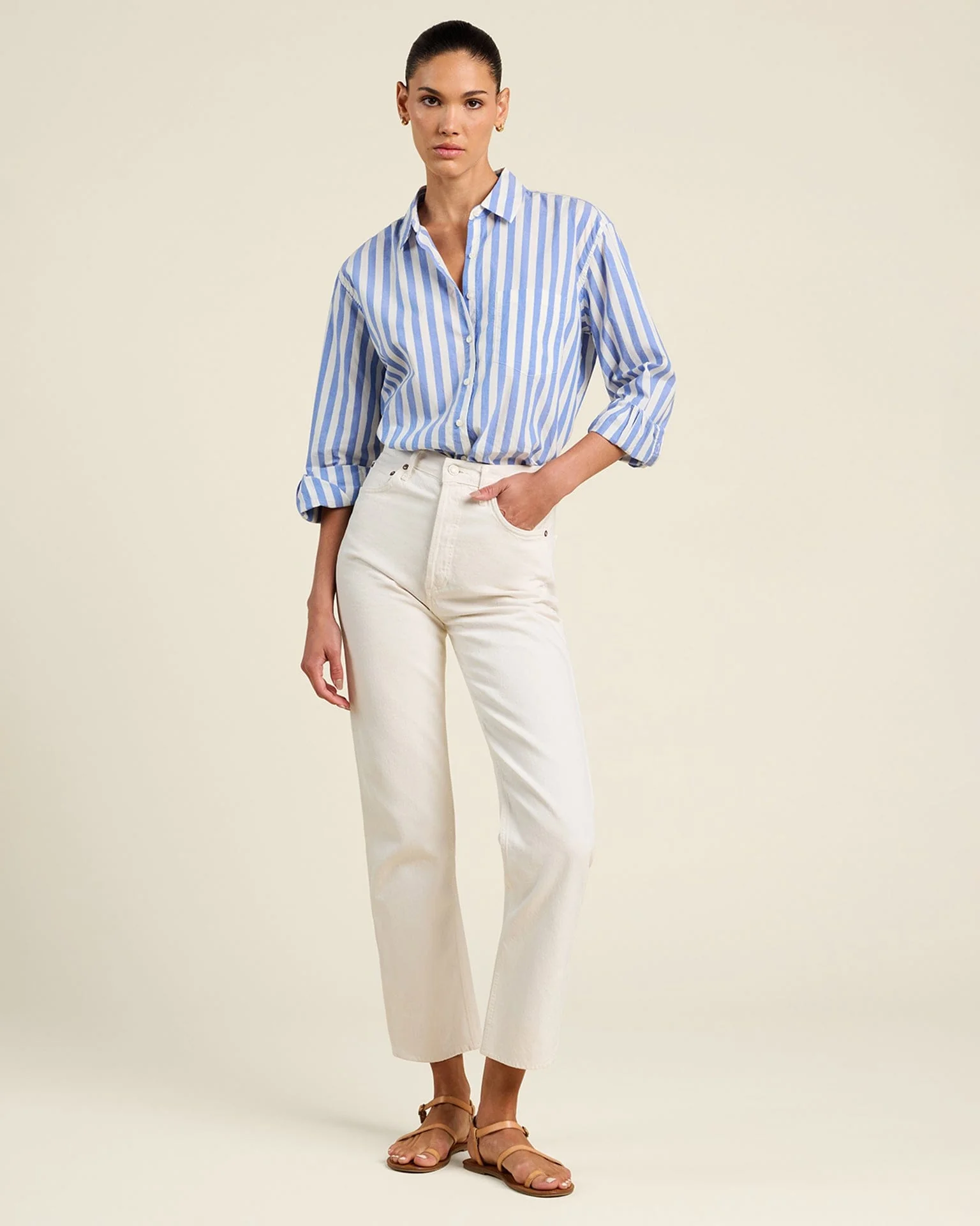 Blake Oversized in Shirt Volpi Lines - Image 2