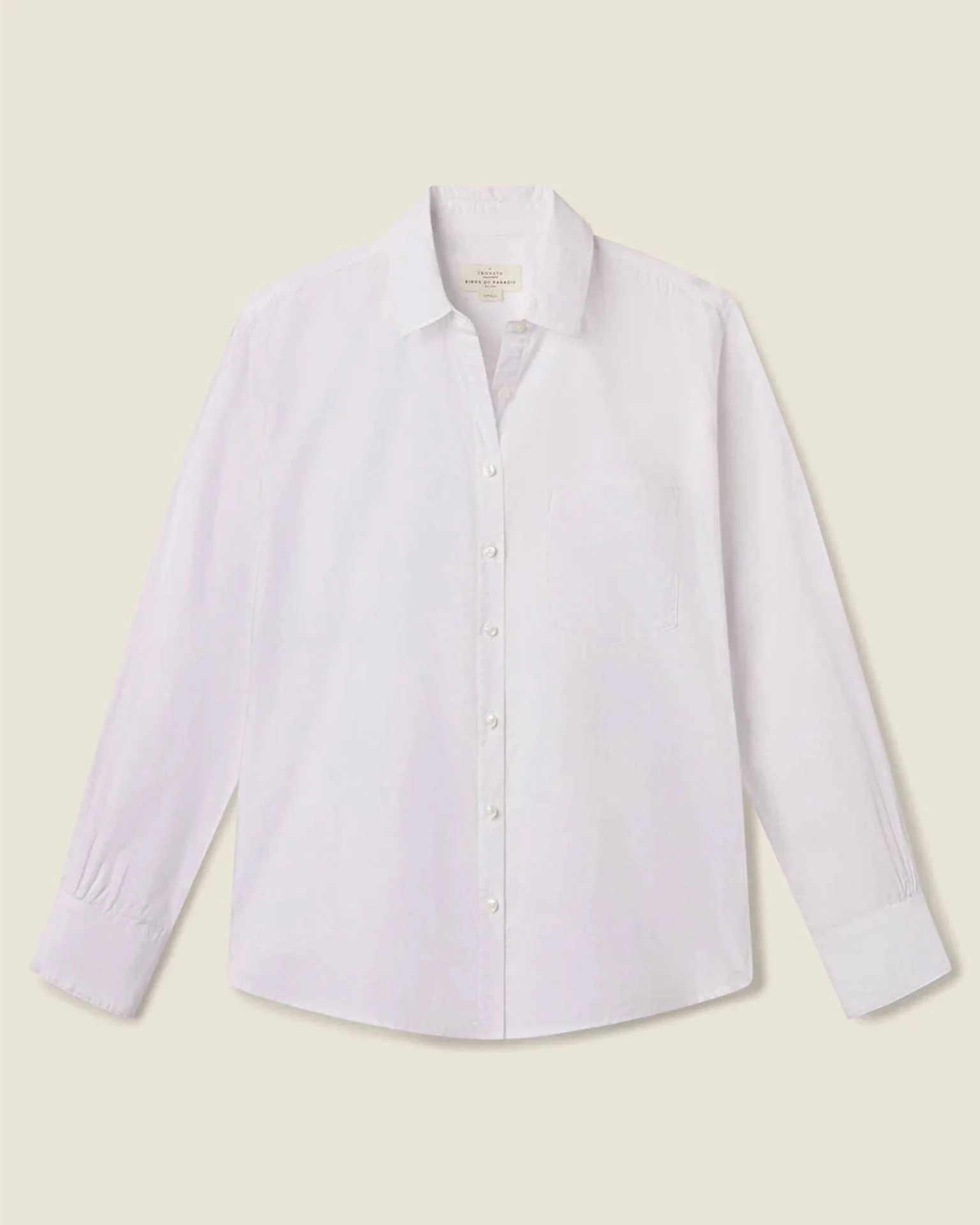 Blake Oversized Shirt in White Super Soft - Image 3
