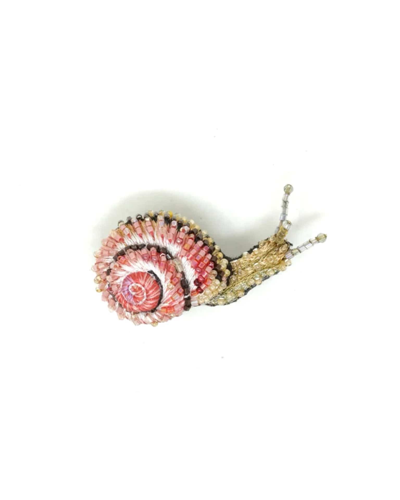 Blinking Snail Brooch Pin