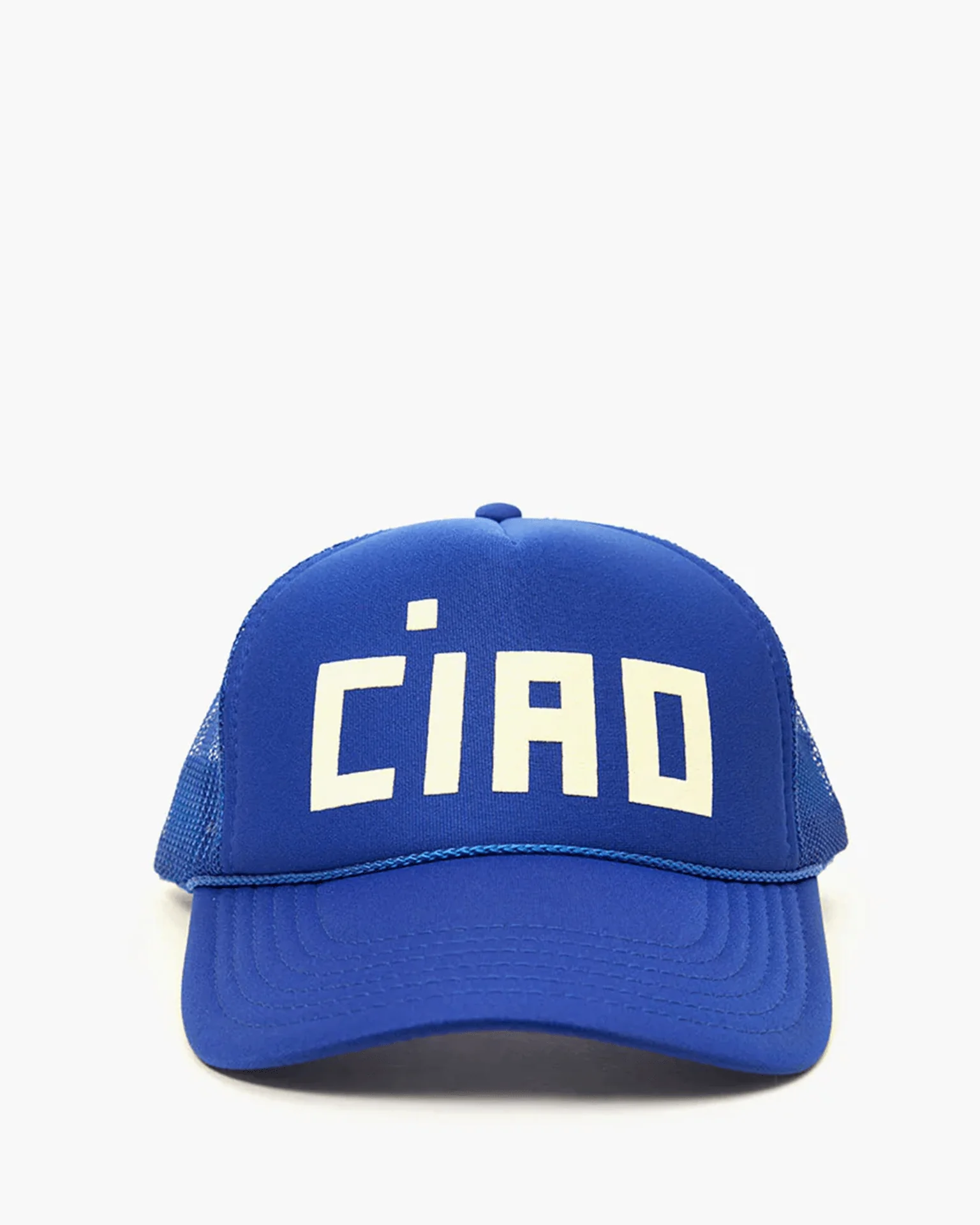 Block Ciao Trucker Hat in Cobalt w/ Cream
