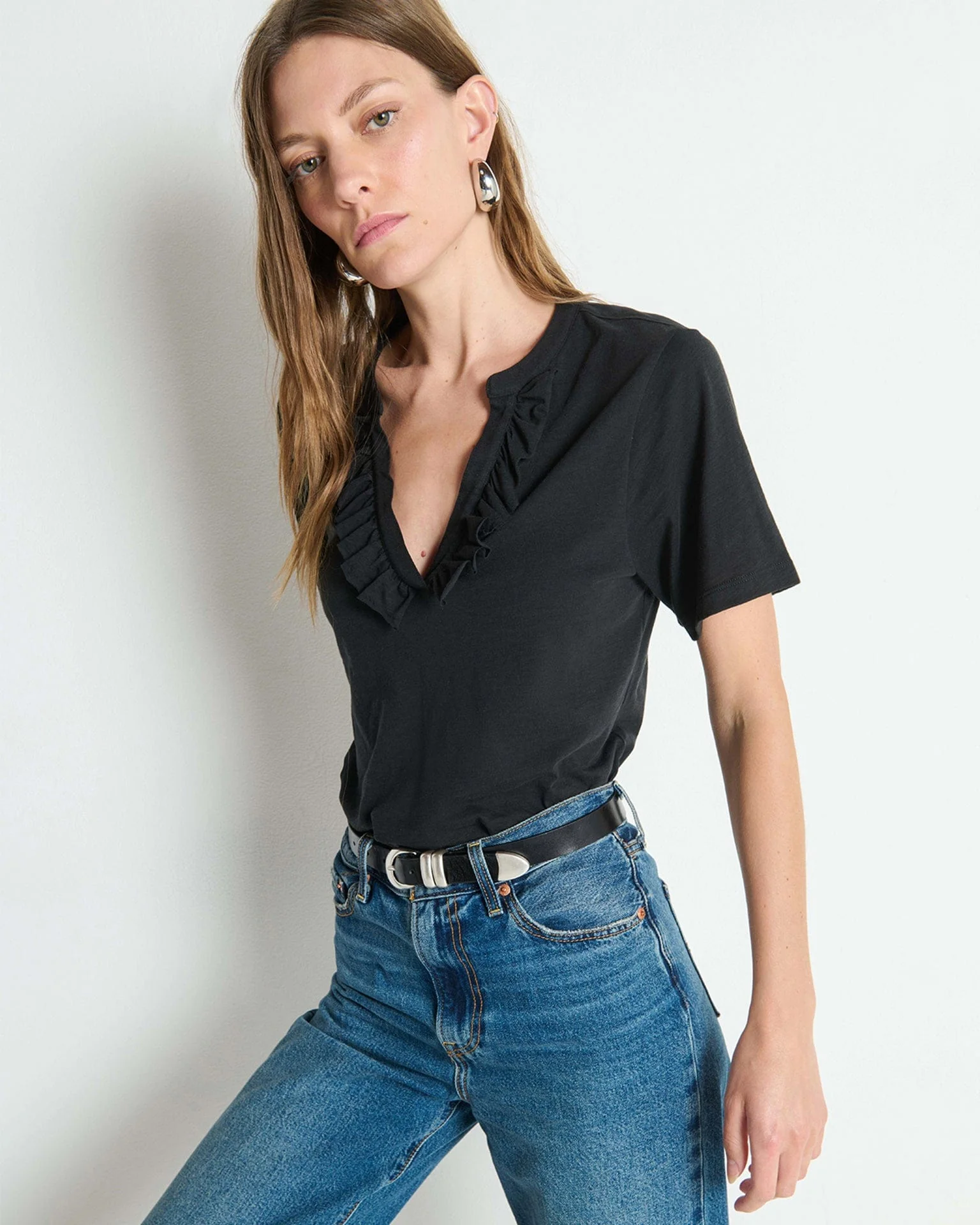Blondie Top in Jet Black - Image 3
