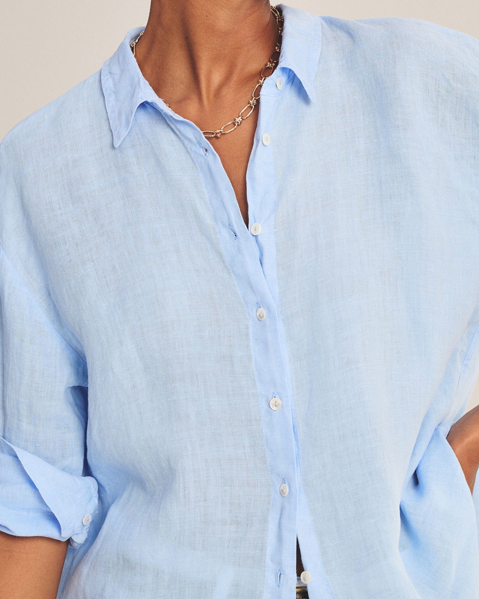Brighton Long Sleeve Button Up in Sailboat - Image 3