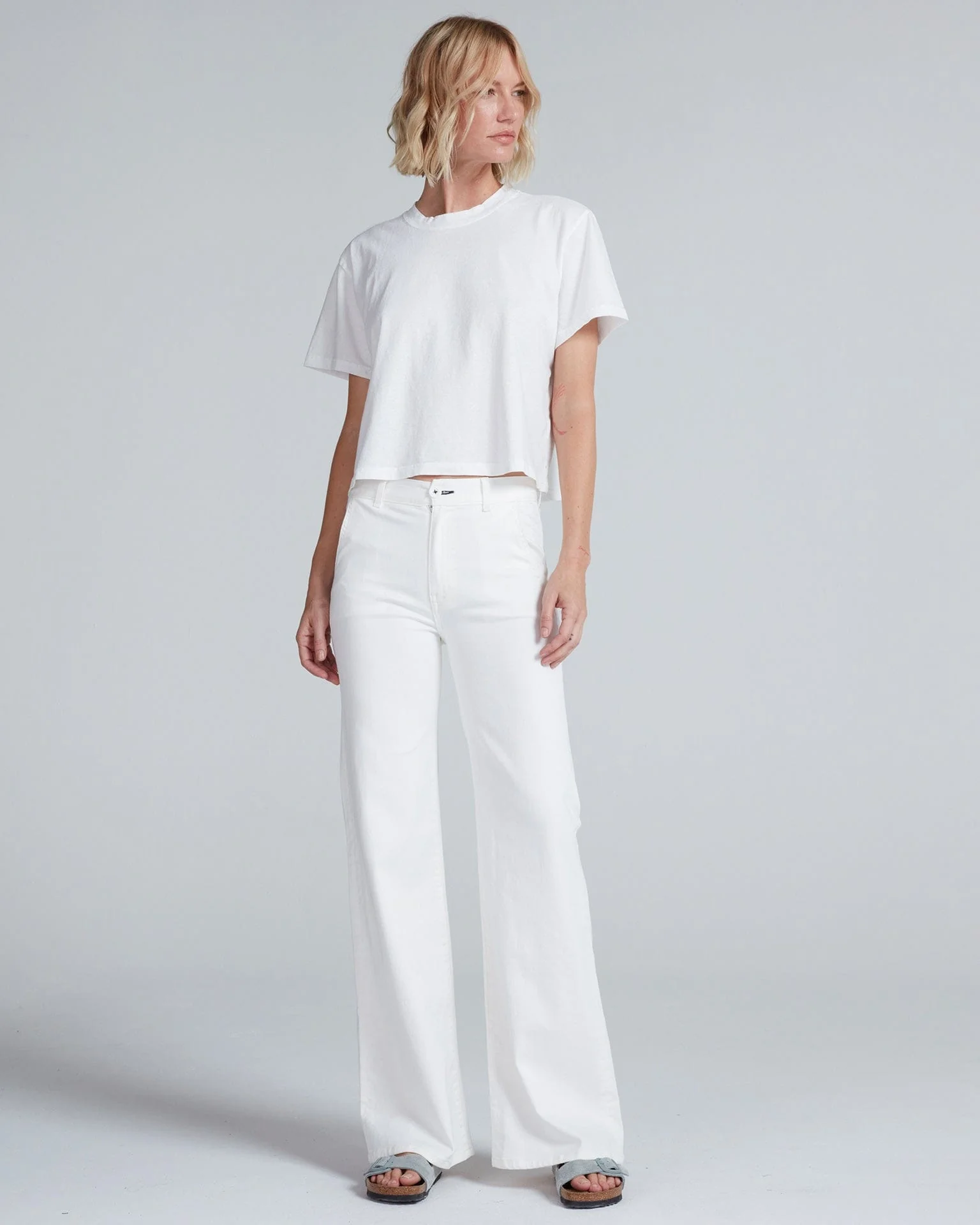 Brighton Trouser in Ivory - Image 2
