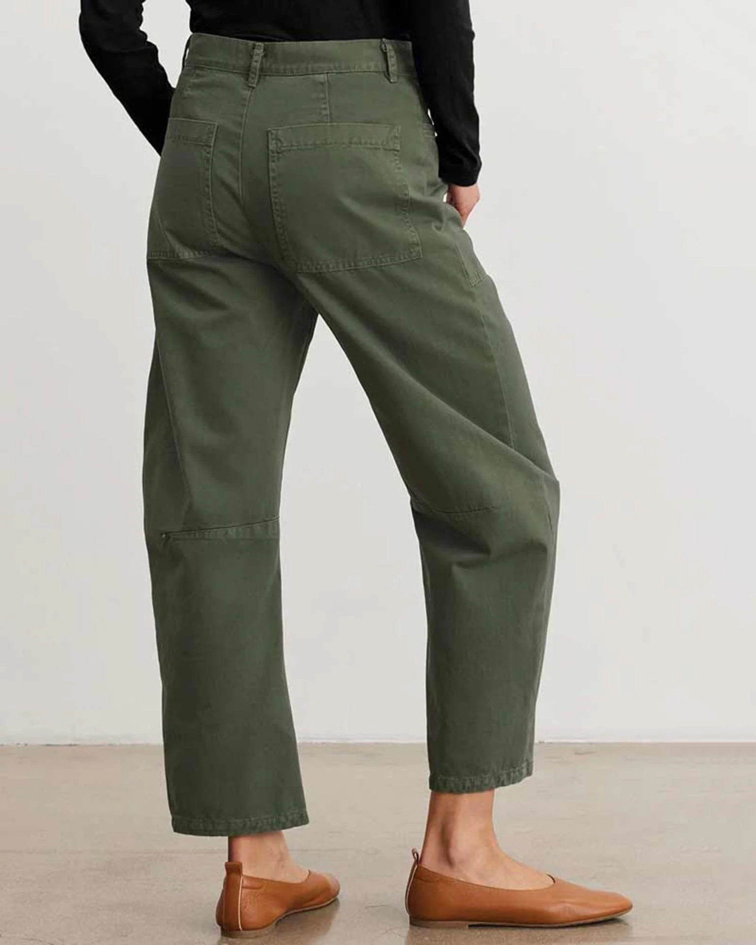 Brylie Curved Knee Pant in Caper - Image 3