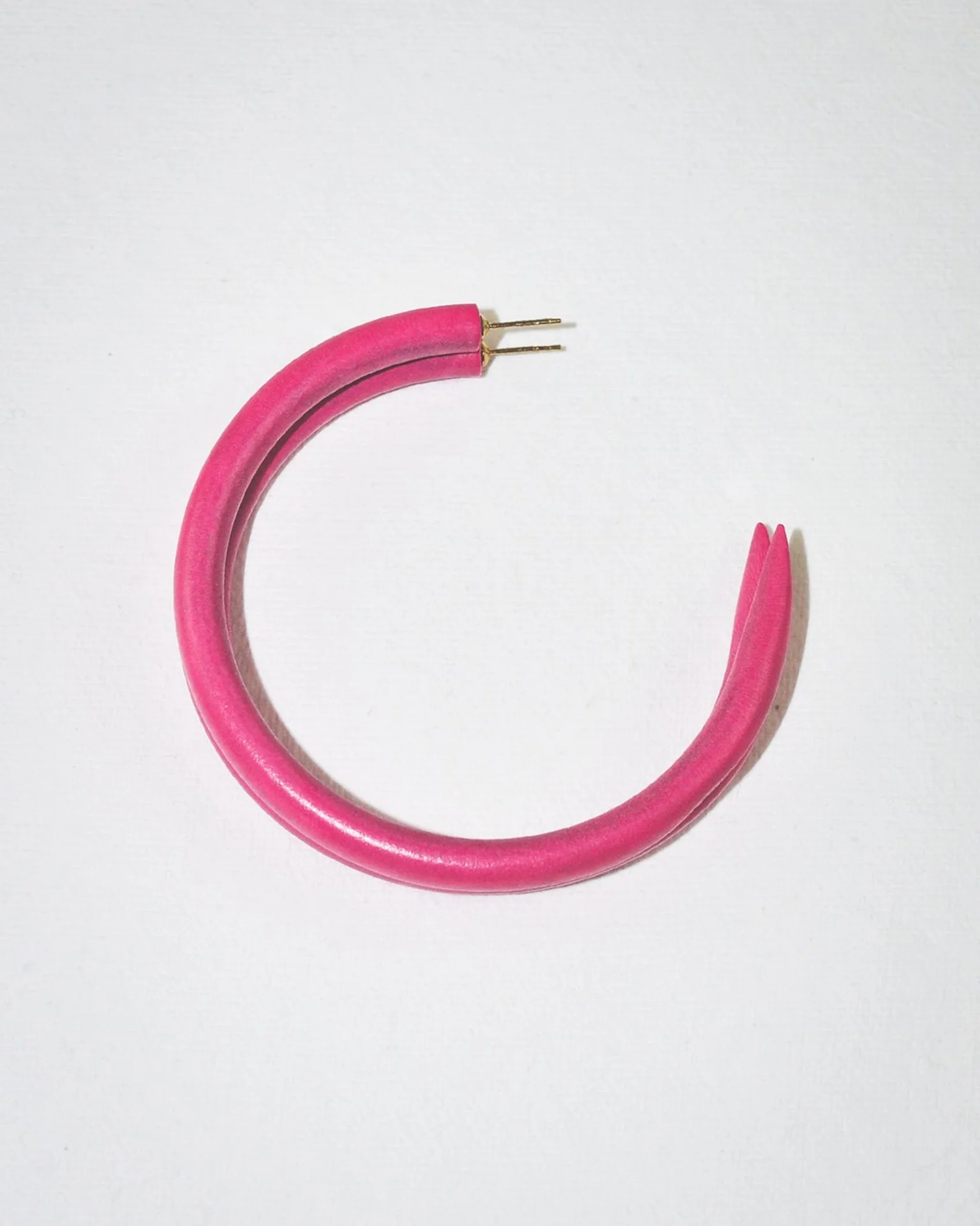 C Hoop in Large in Knock Out Rose