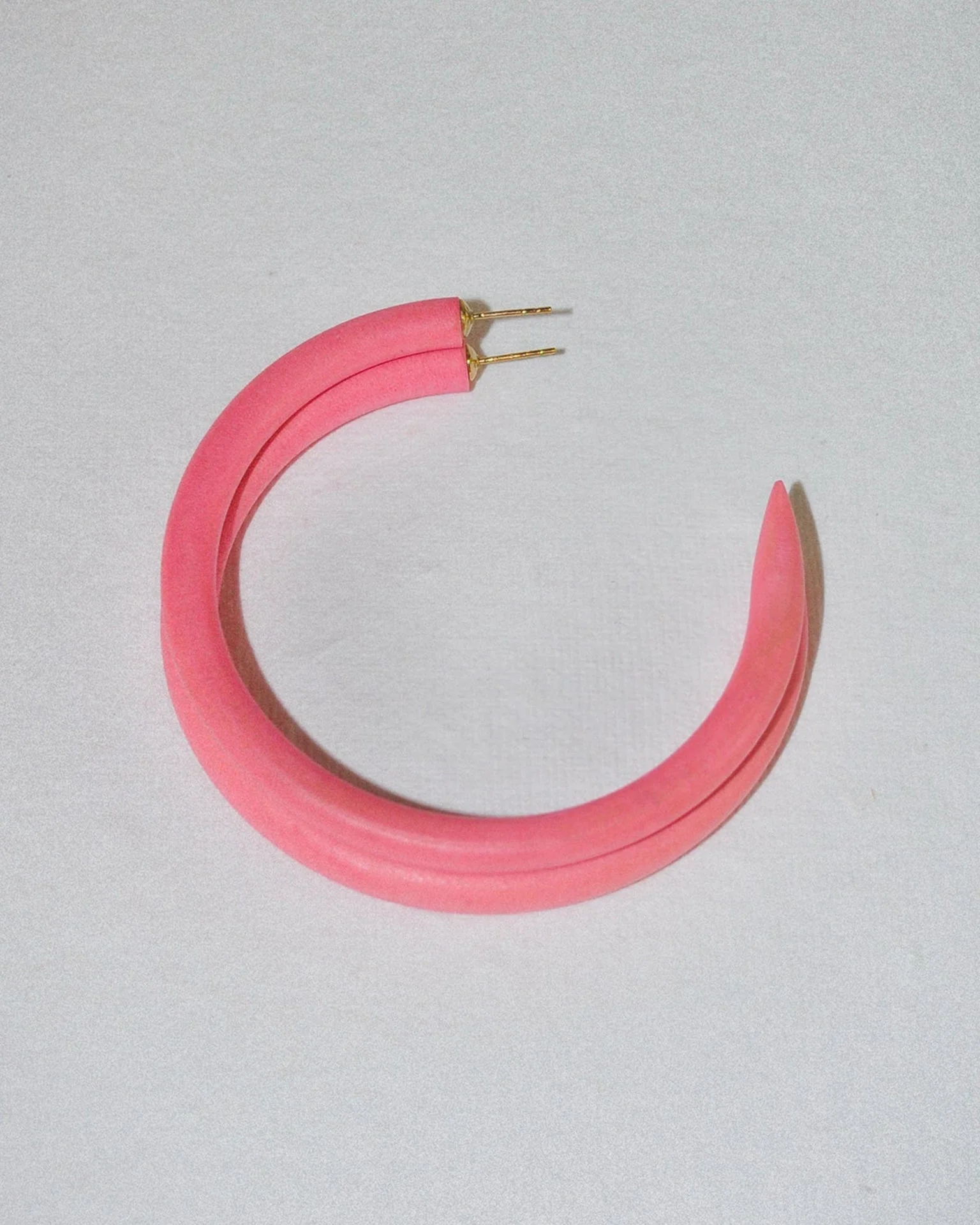 C Hoop in Large in Shrimp