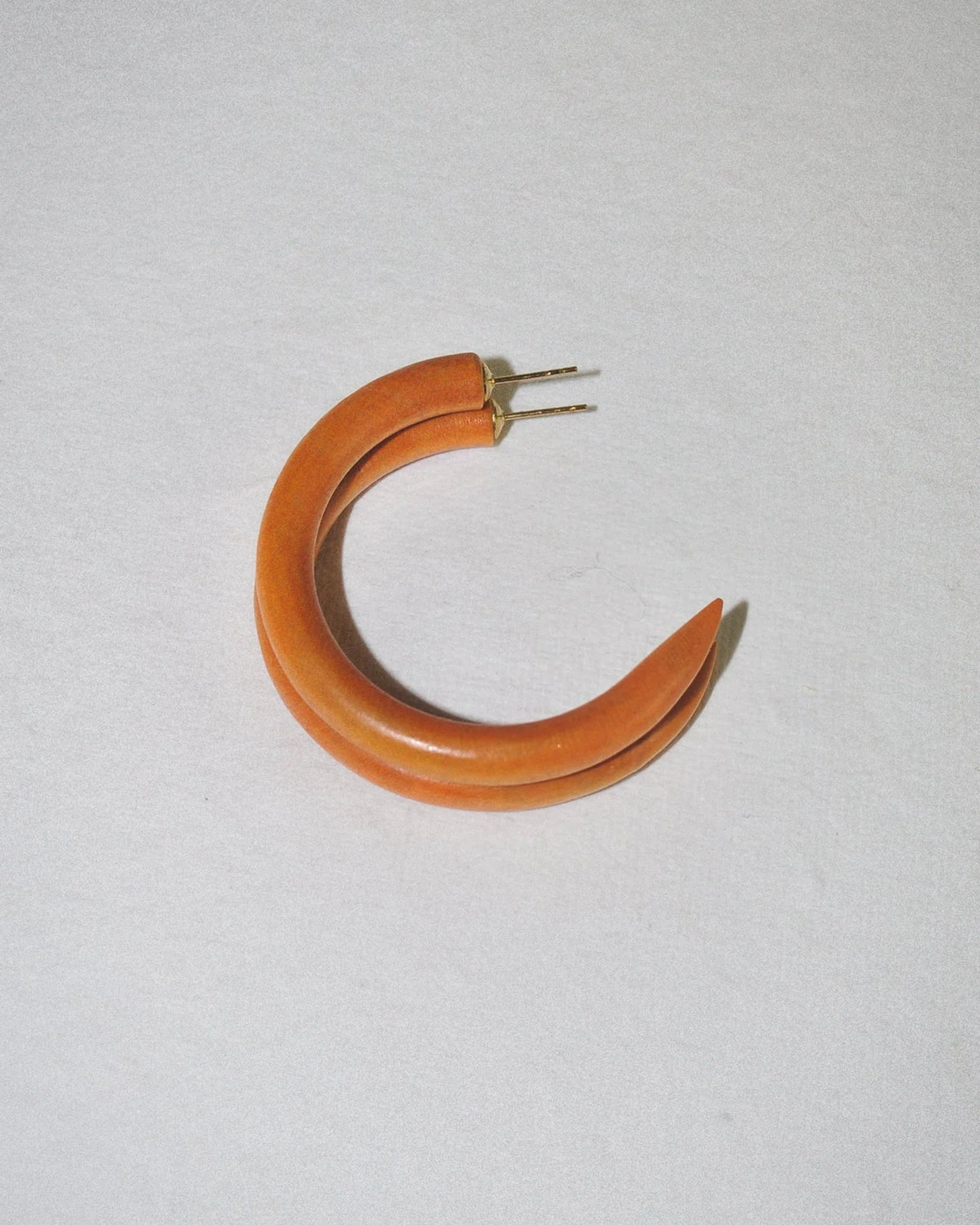 C Hoop in Small in Leather Weekender