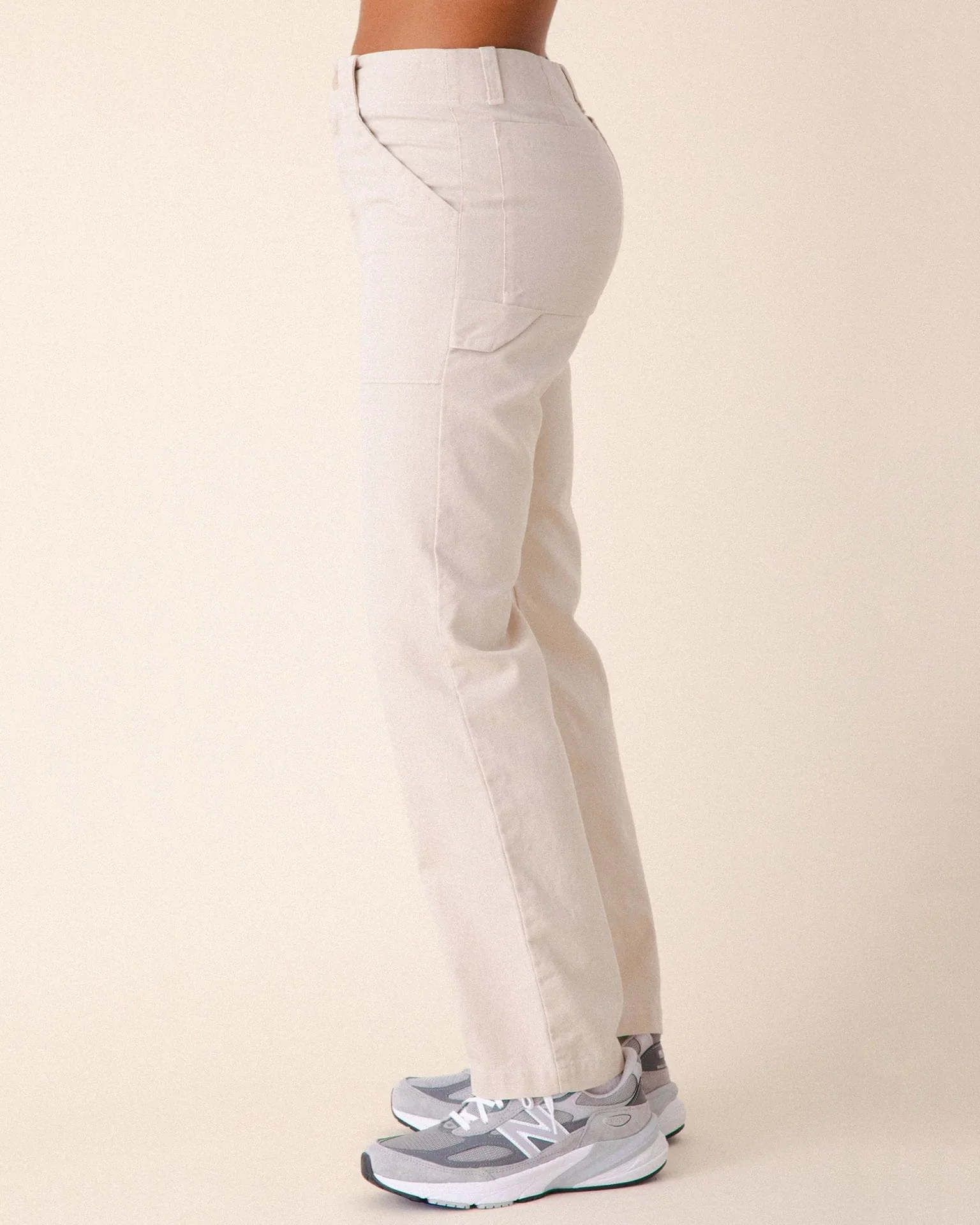 Canvas Utility Pant in Natural - Image 3