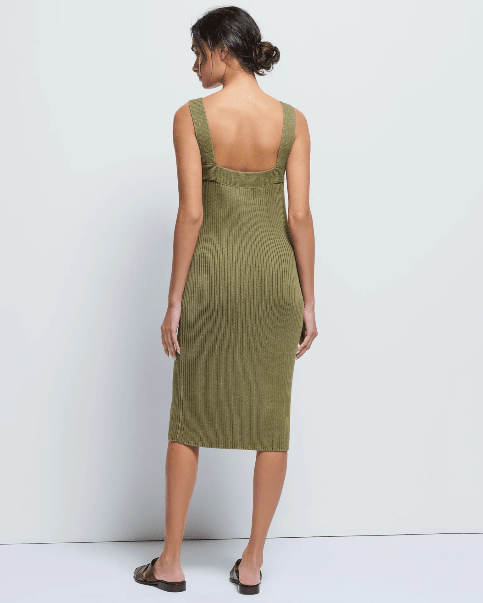 Caresse Sweater Dress in Capers - Image 5
