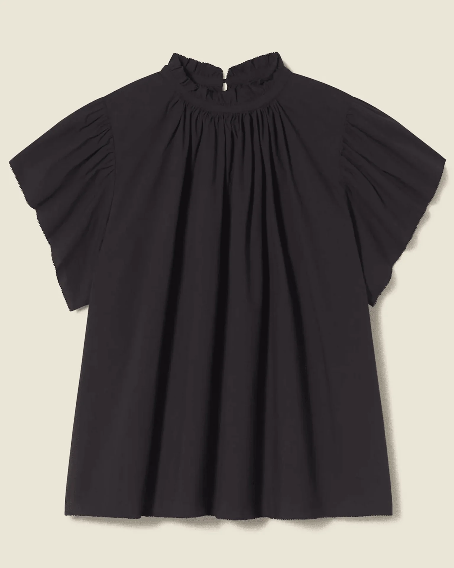 Carla Highneck Shirt in Classic Black - Image 3