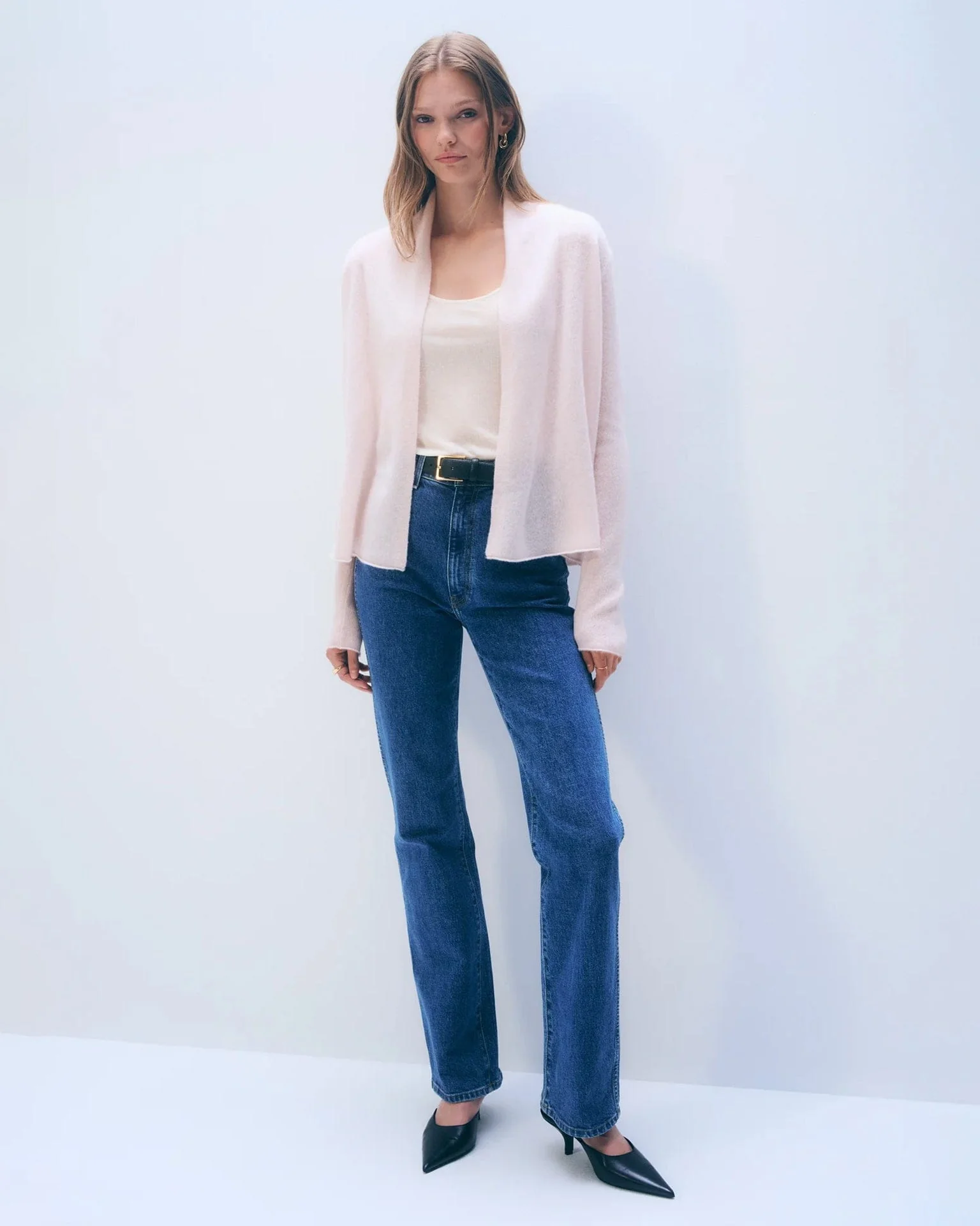 Cashmere Mini Trapeze in Pink Sand - Image 2