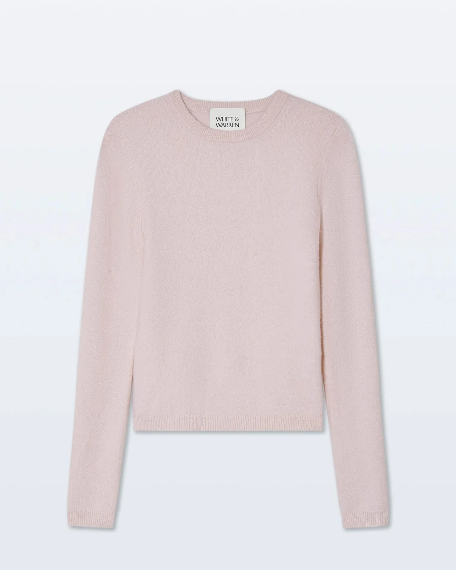 Cashmere Slim Stretch Crew in Pink Sand - Image 5