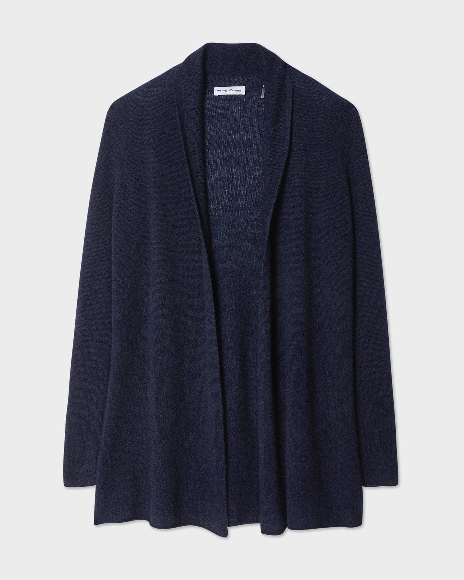 Cashmere Trapeze Cardigan in Deep Navy - Image 4