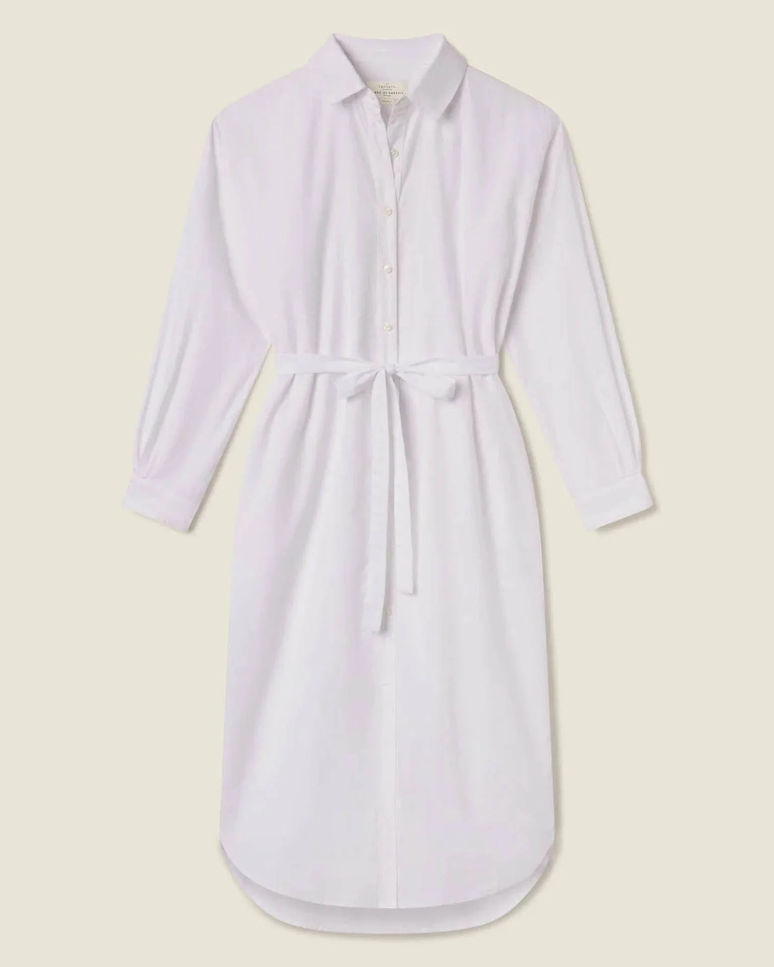 Catalina Shirtdress in White - Image 5