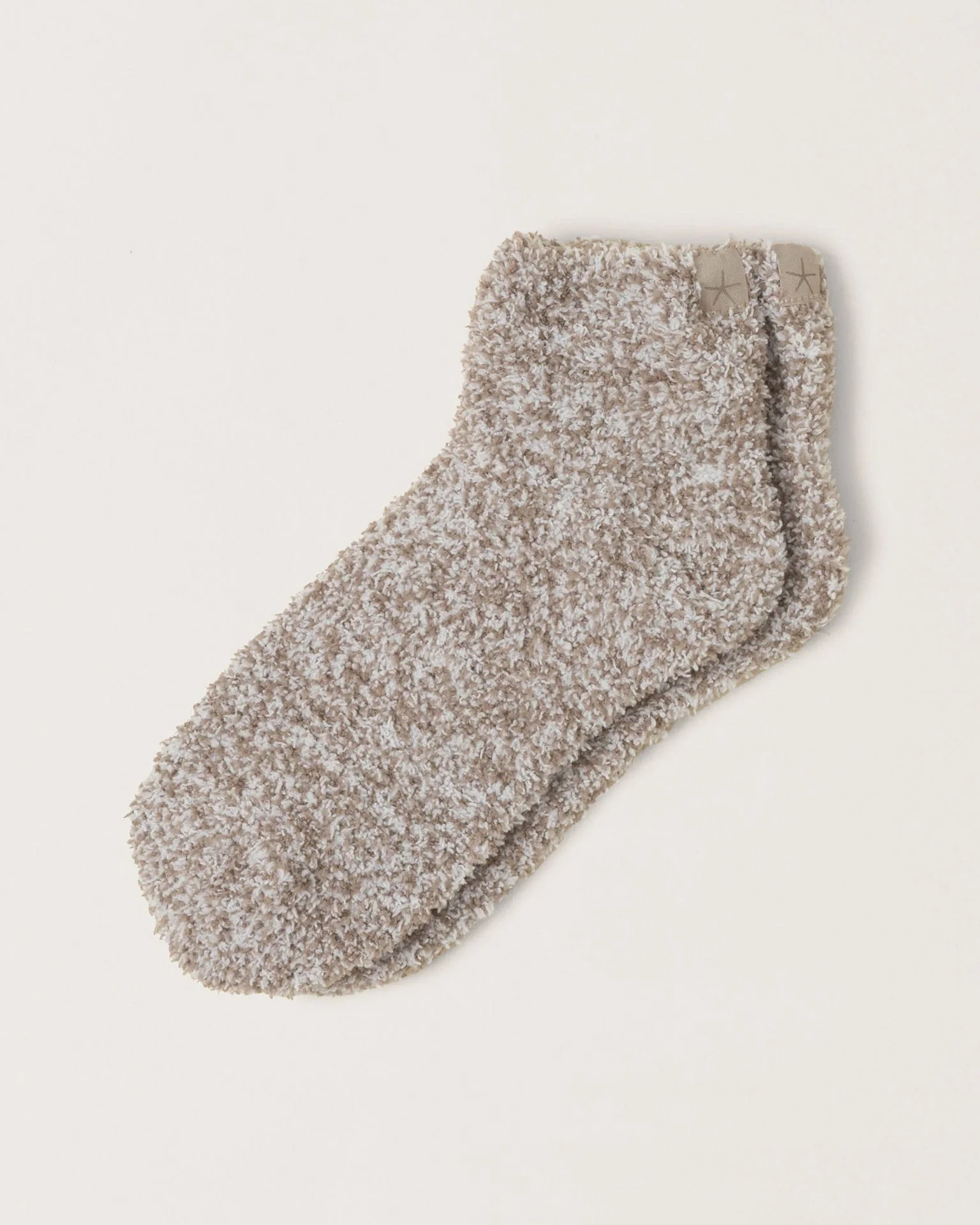 CC Heathered Tennis Socks in Nickle/White - Image 2