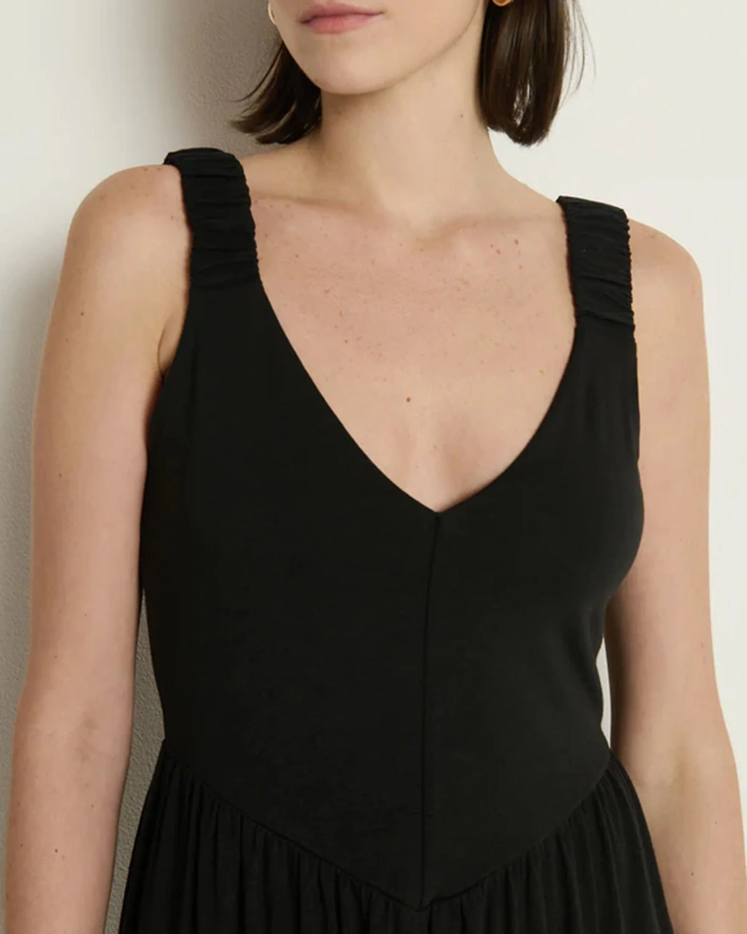 Celine Tank Dress in Jet Black - Image 4
