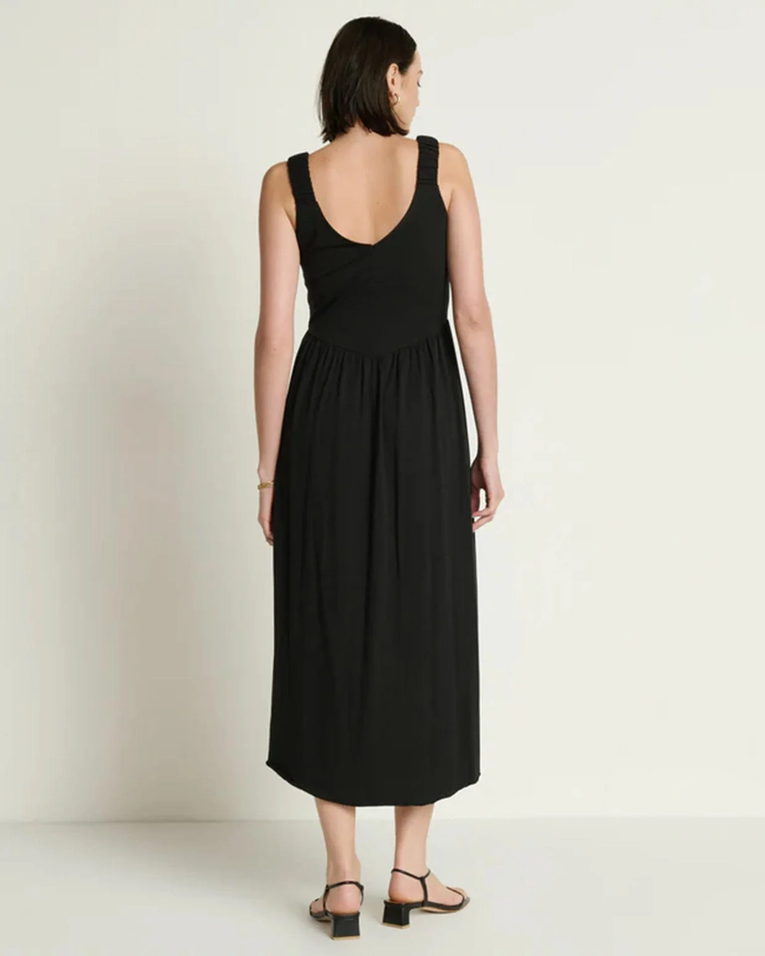 Celine Tank Dress in Jet Black - Image 5