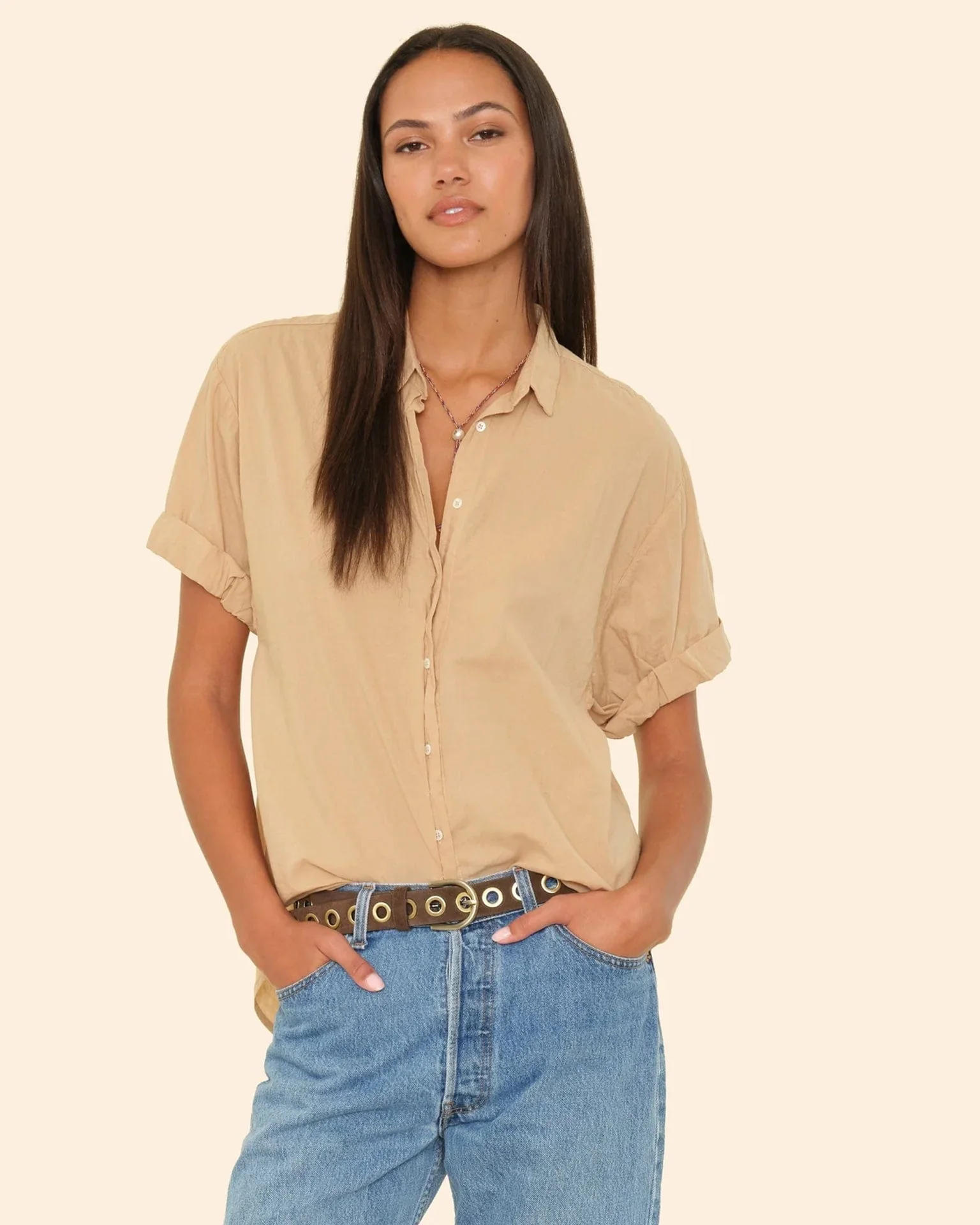 Channing Shirt in Cashew