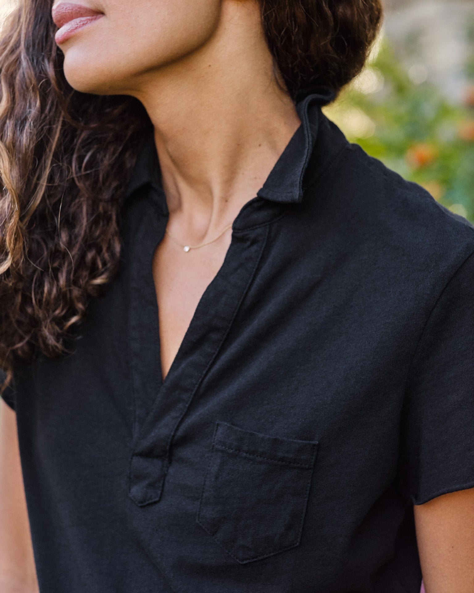 Charlotte Perfect Polo in Black - Image 3