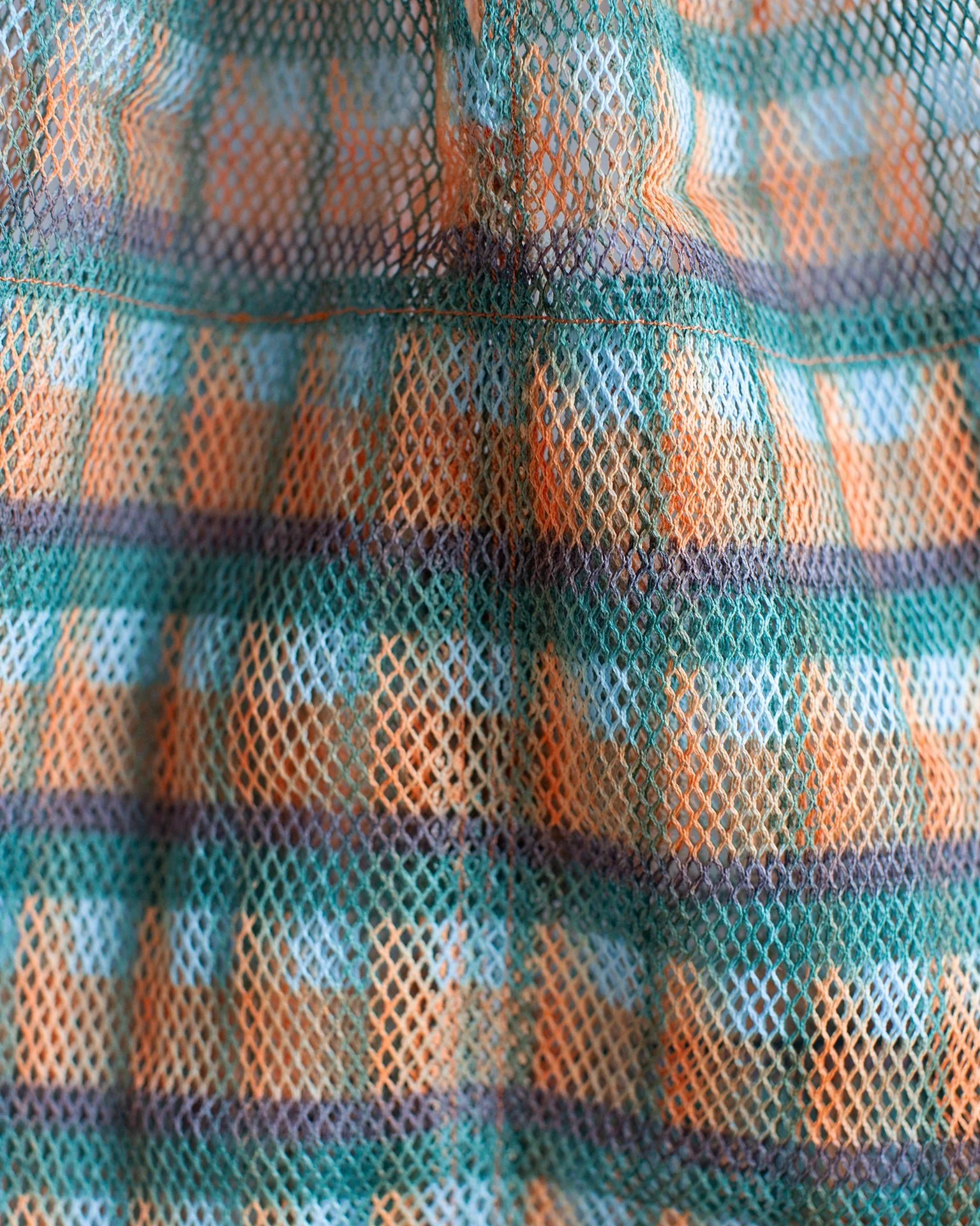 Check Large Udaipur Bag in Apricot - Image 2