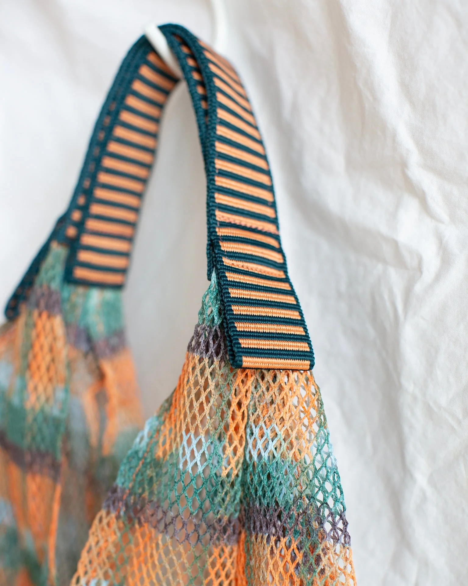 Check Large Udaipur Bag in Apricot - Image 3
