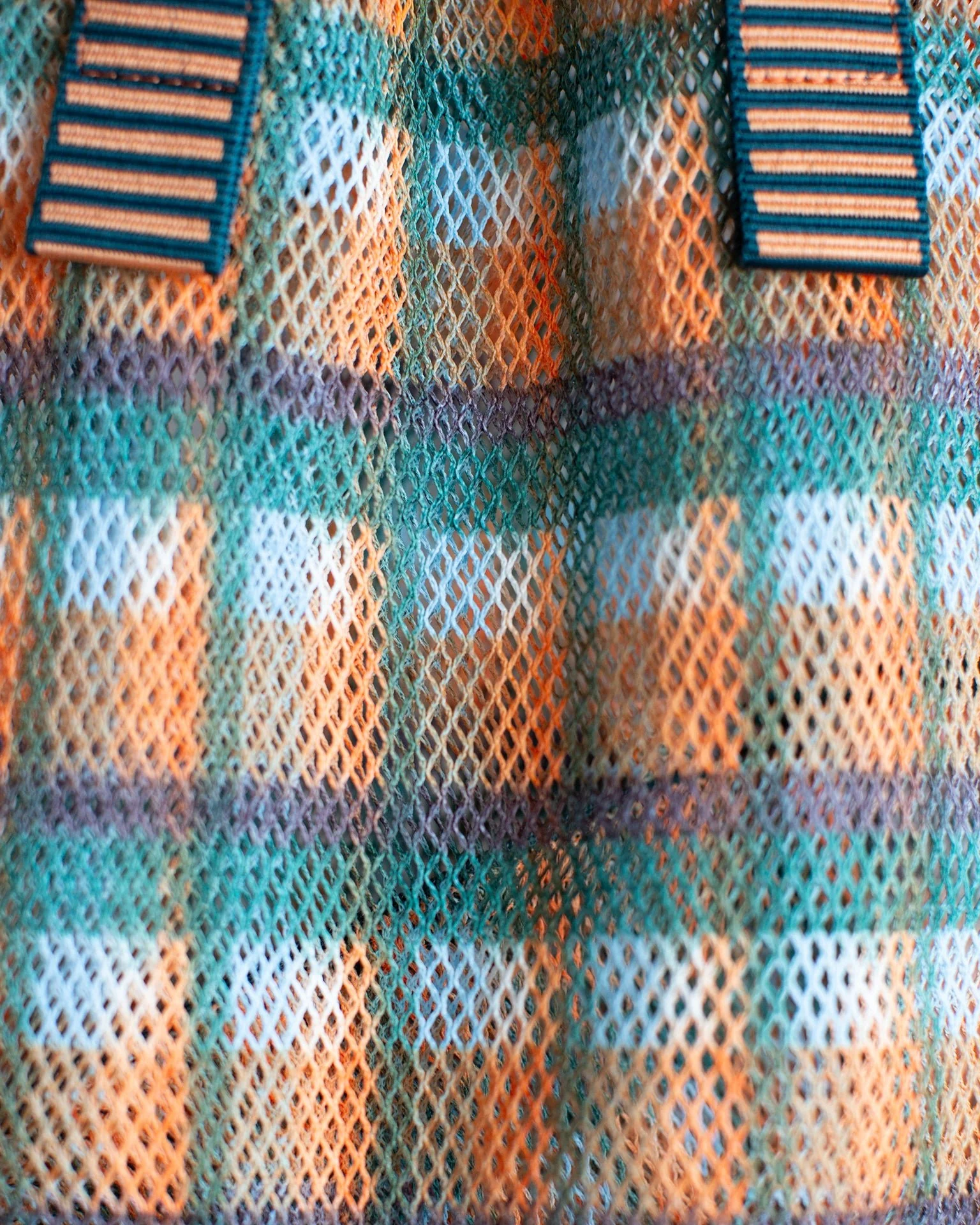 Check Small Tote in Apricot - Image 2